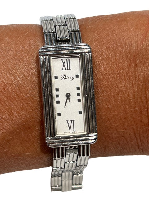 Poiray, steel on steel watch