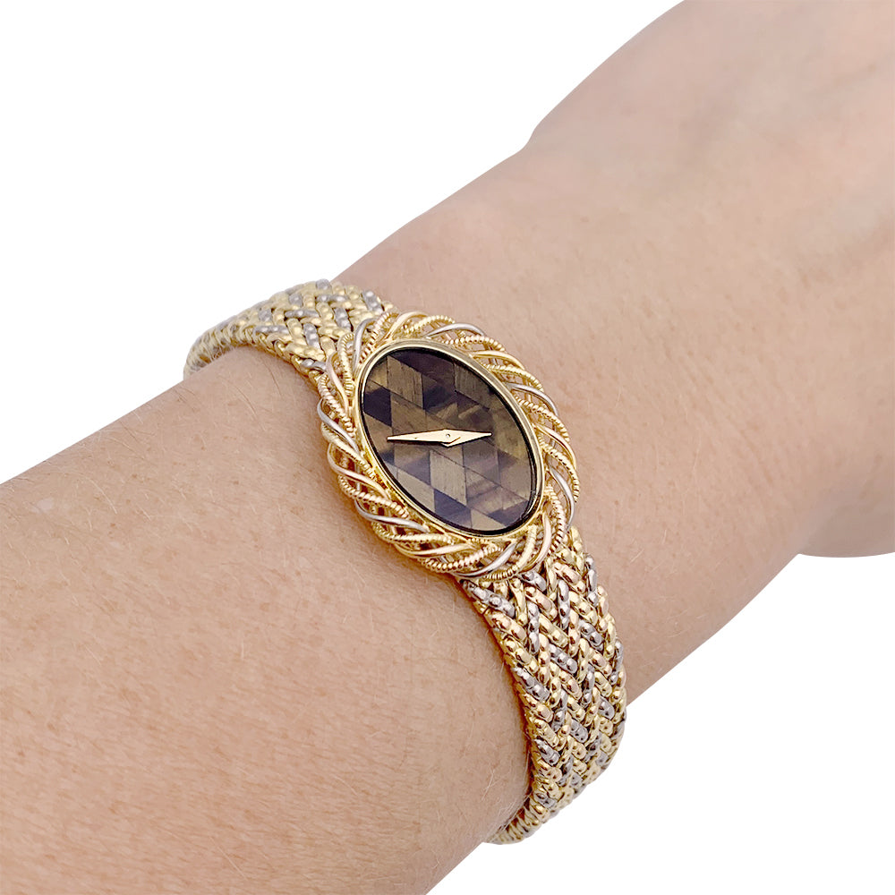 Vacheron Constantin watch, three golds and tiger's eye