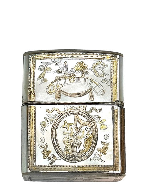 18th century toiletry set in silver-enhanced tableware, for the loyalty bus shelters.
