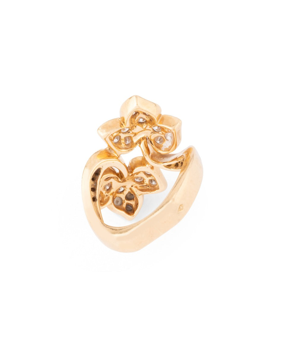 OJPerrin 18K yellow gold and diamond ring