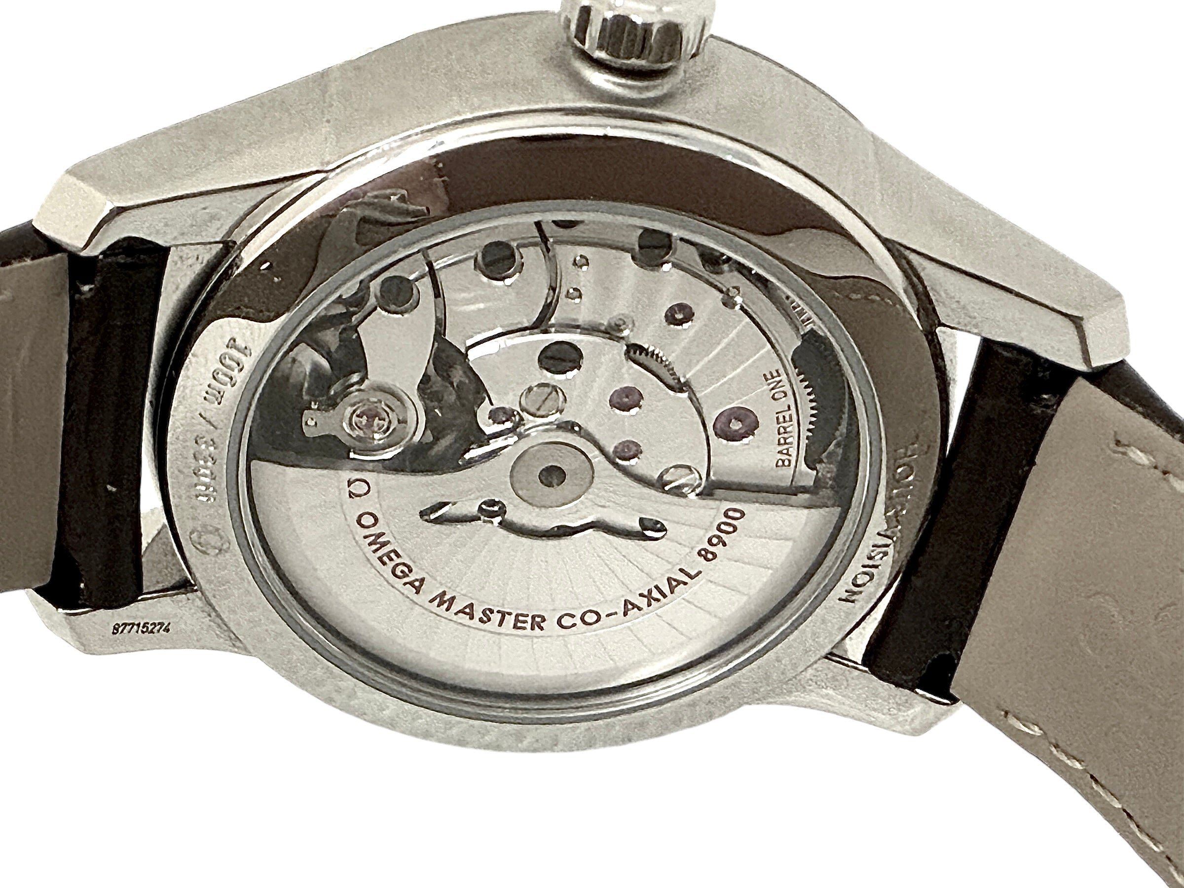 Omega De Ville watch in steel on leather, full set