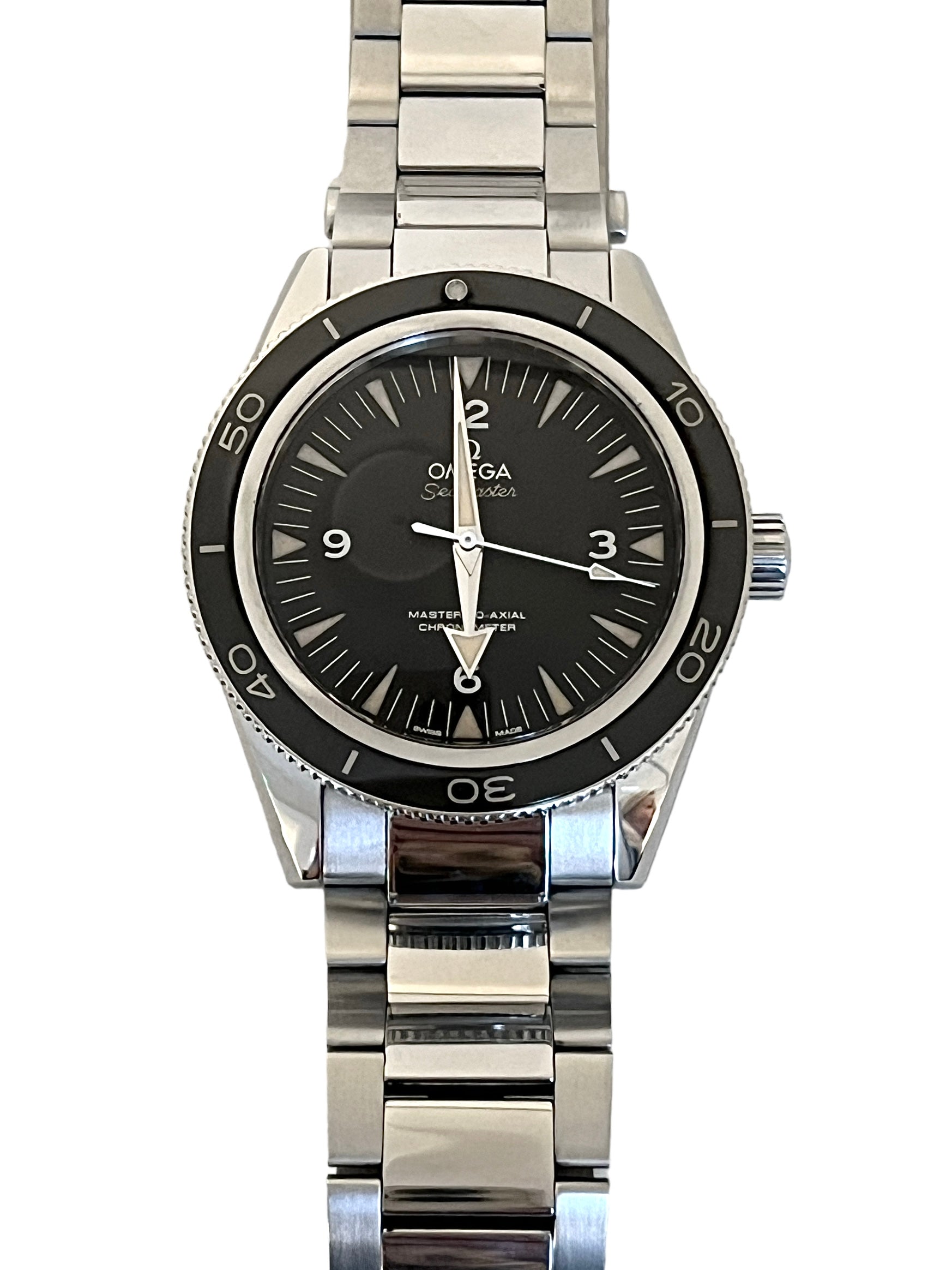 Oméga, Seamaster 300, acier sur acier, full set