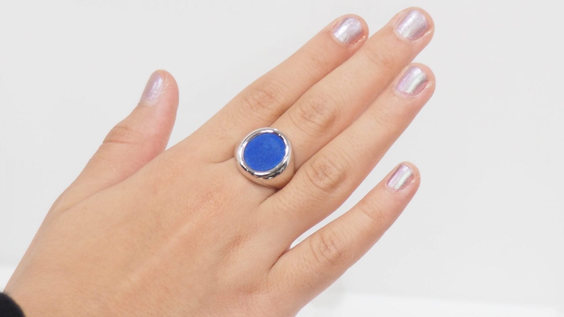 Boucheron, White Gold Lapis Lazuli Ring