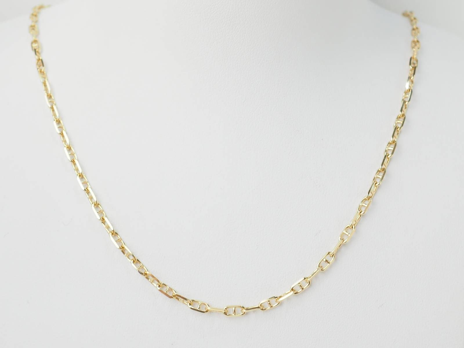 Collier maille marine en or jaune