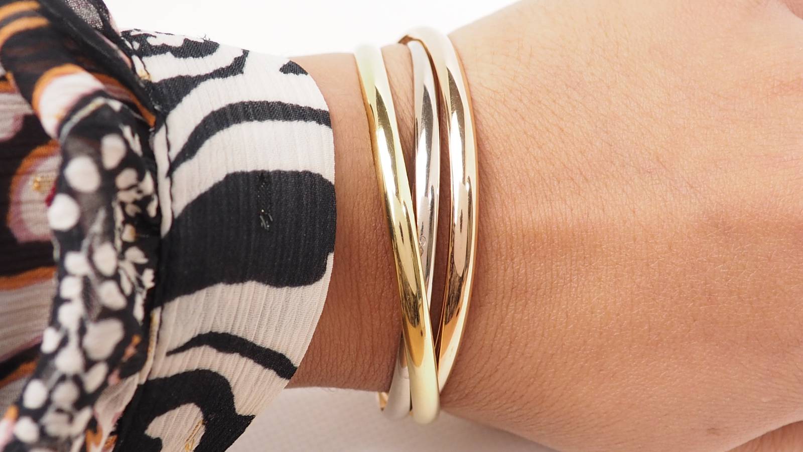 Bracelet Trinity Vintage de Cartier trois ors