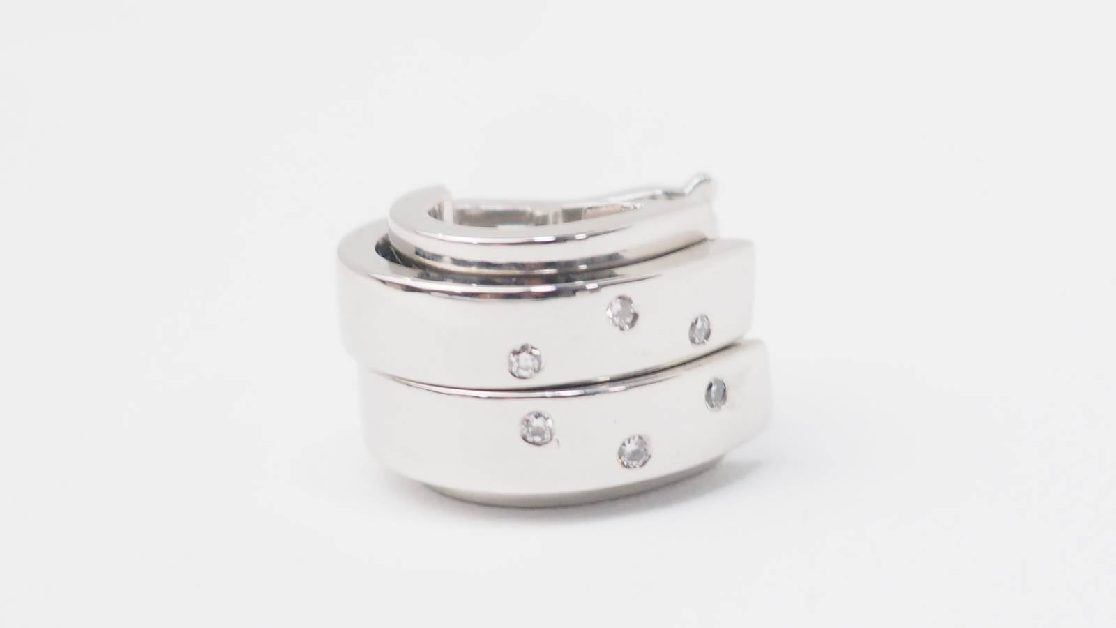 Boucles d'oreilles Piaget Possession en or blanc et diamants