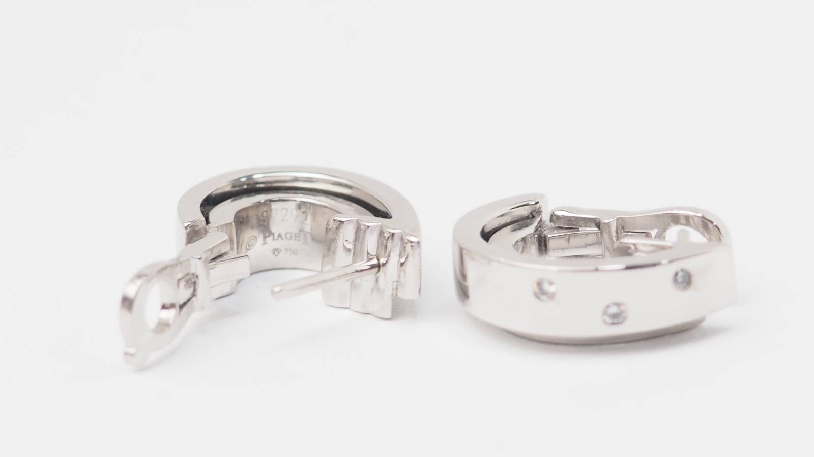 Boucles d'oreilles Piaget Possession en or blanc et diamants