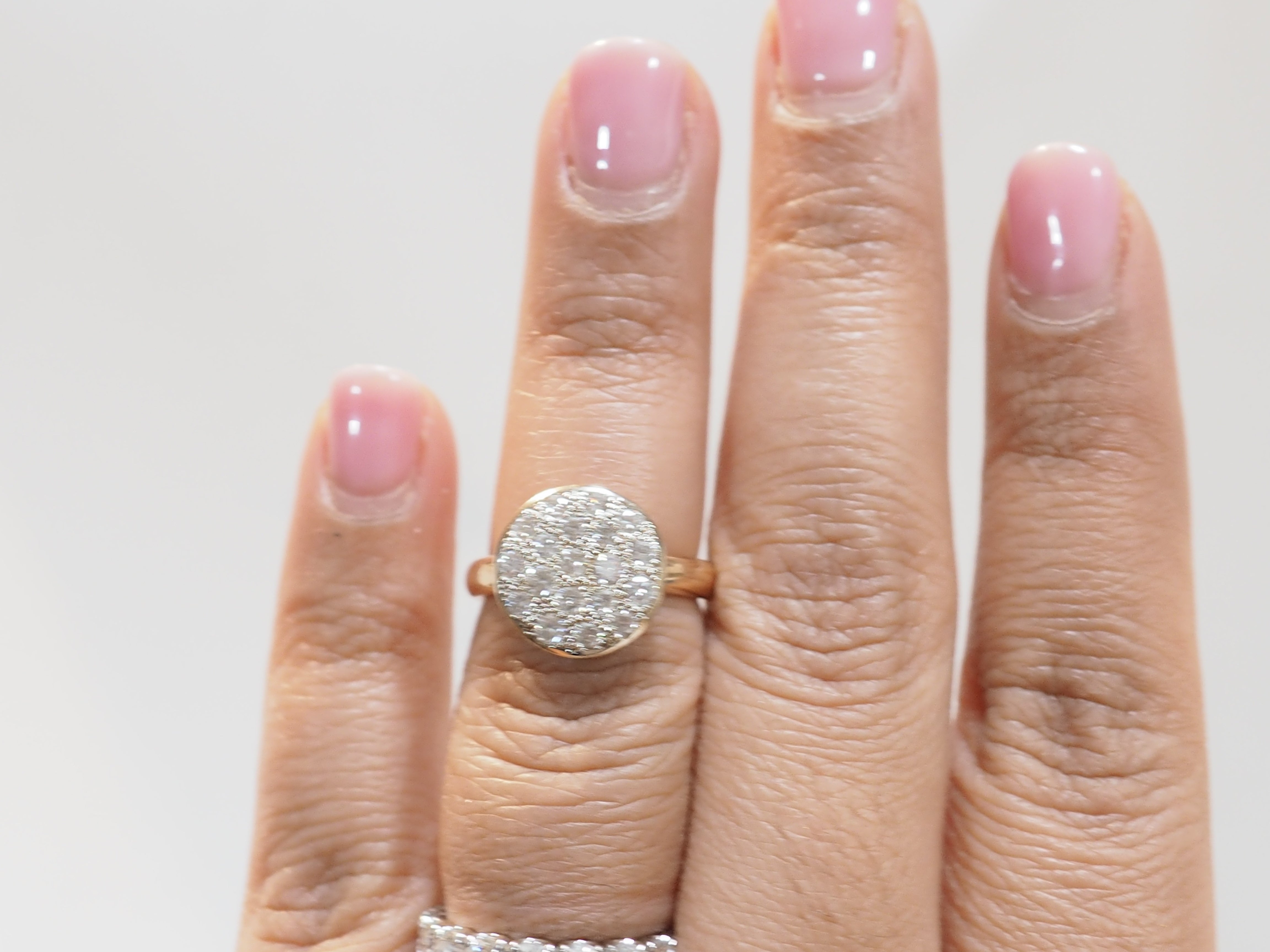 Bague en or jaune et diamants