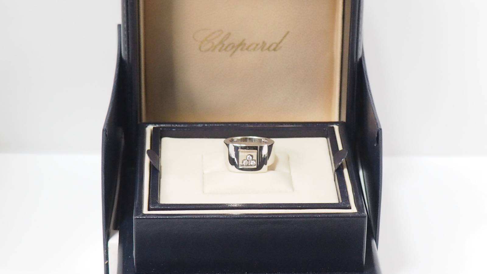 Bague Chopard Happy Diamonds vintage or blanc et diamants