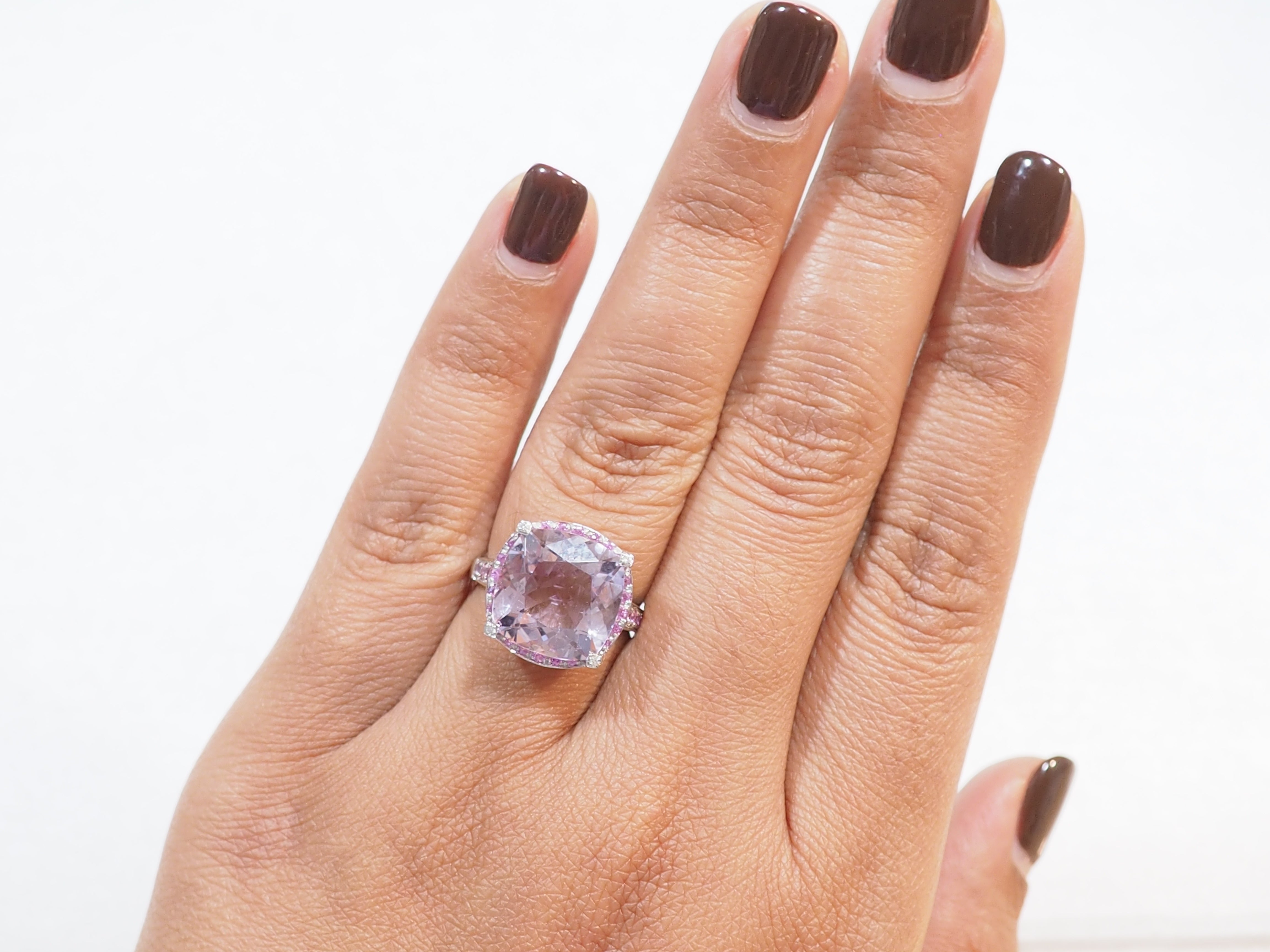 Bague Mauboussin "Couleur d'Amour" en or blanc et Améthyste