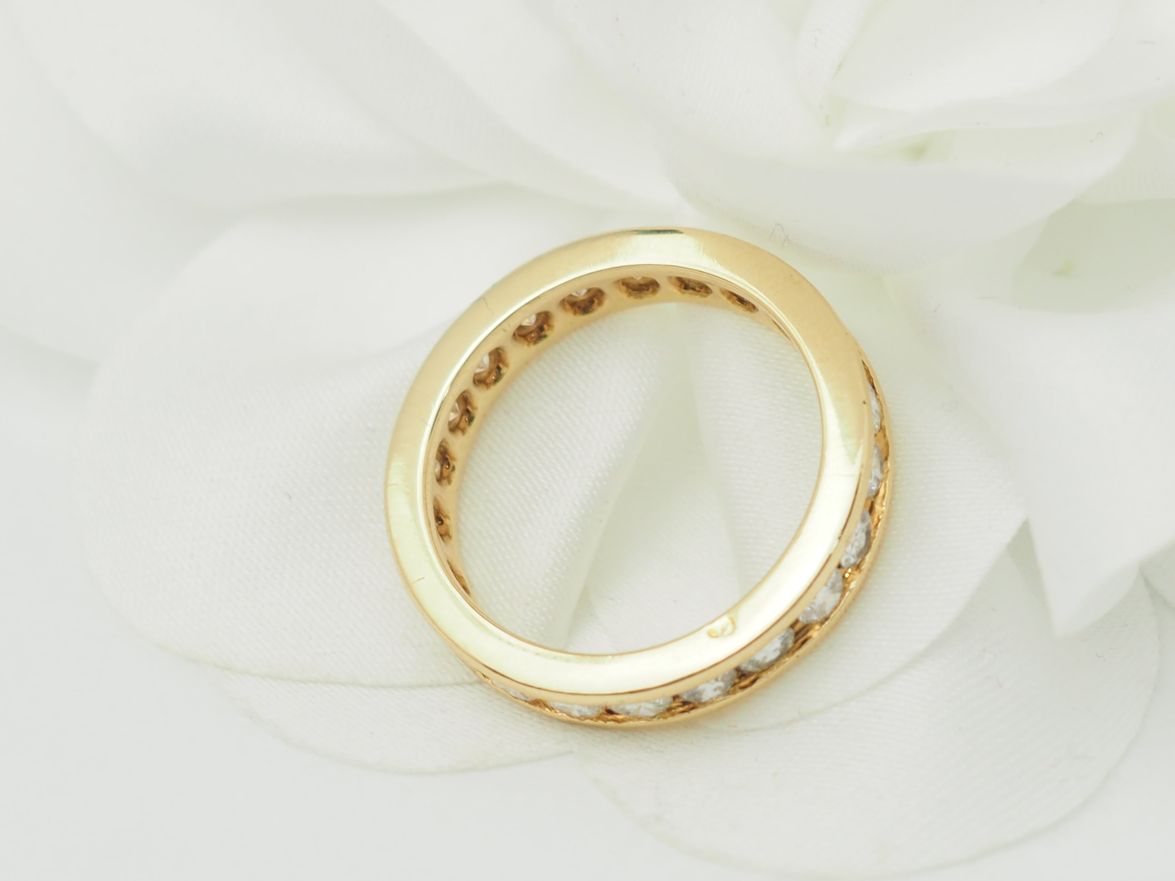 Bague Fred, "Success", en or blanc et diamants.