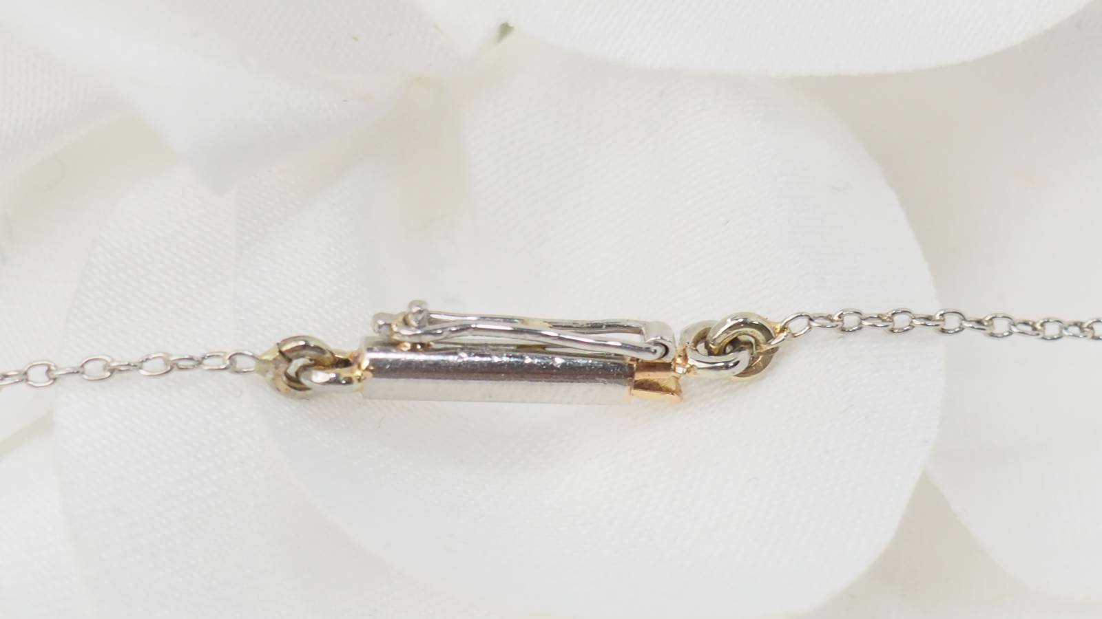 Collier ancien en or platine et diamants