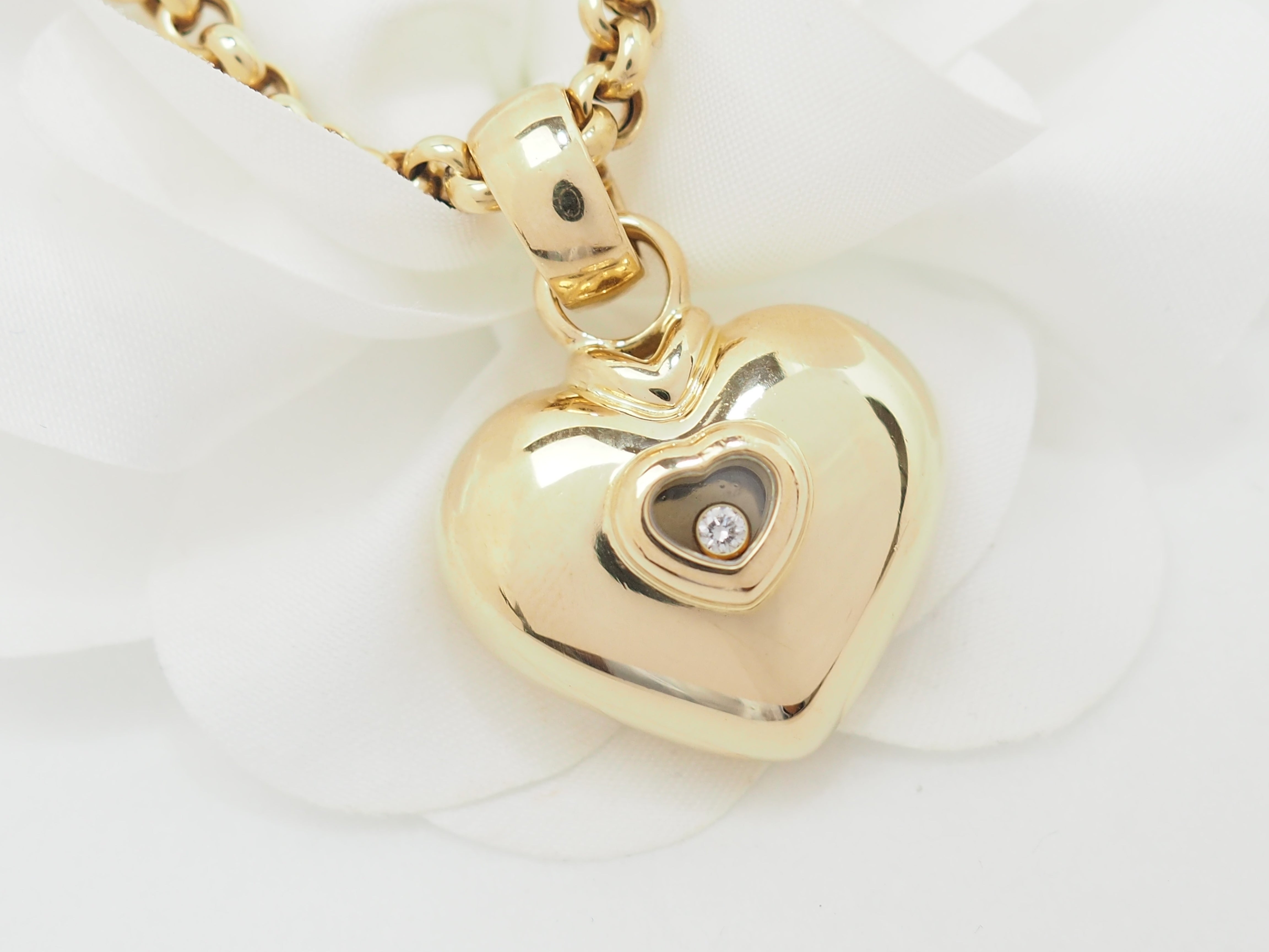 Collier Chopard Happy Diamonds en or jaune et diamant