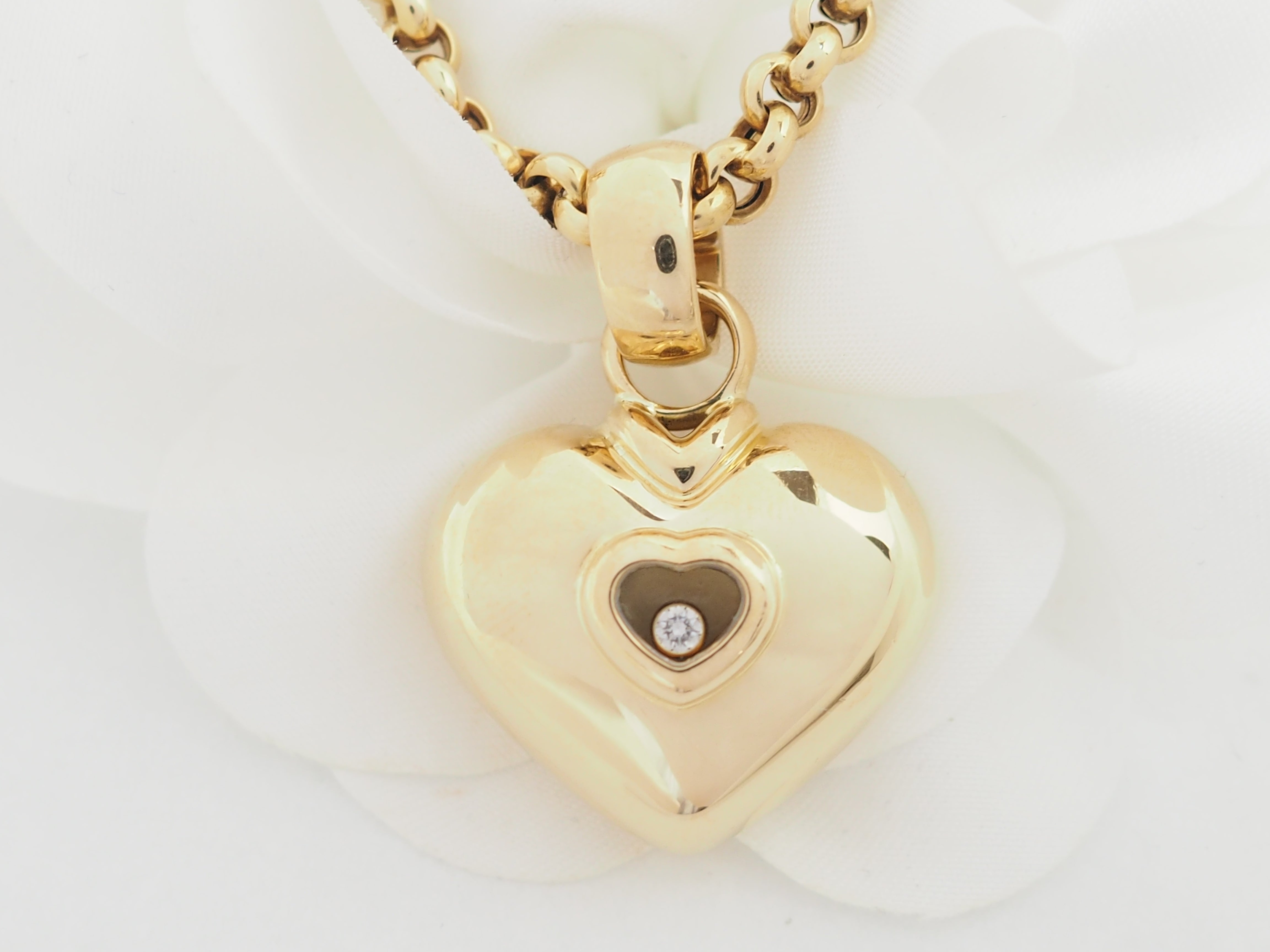 Collier Chopard Happy Diamonds en or jaune et diamant