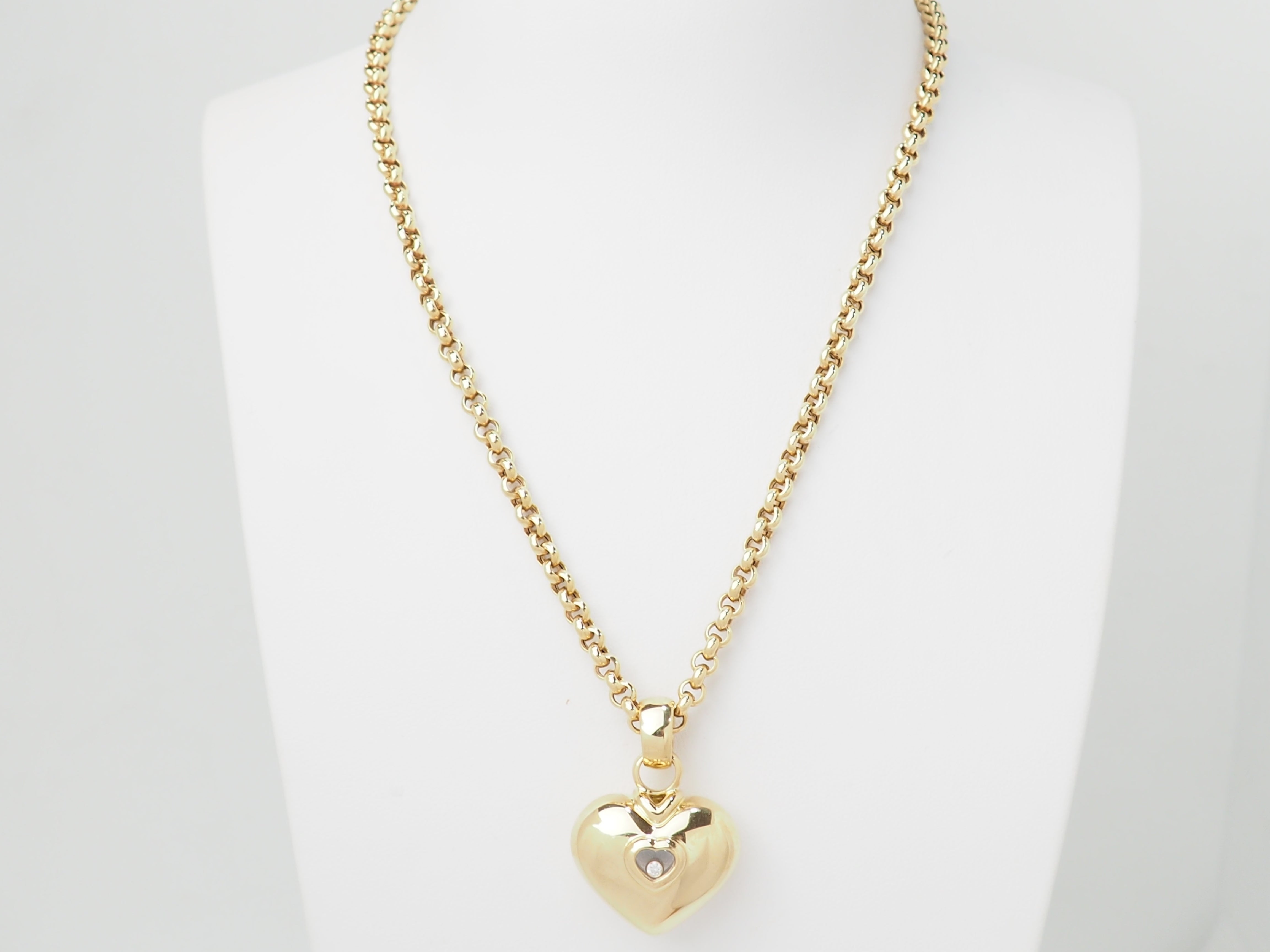 Collier Chopard Happy Diamonds en or jaune et diamant