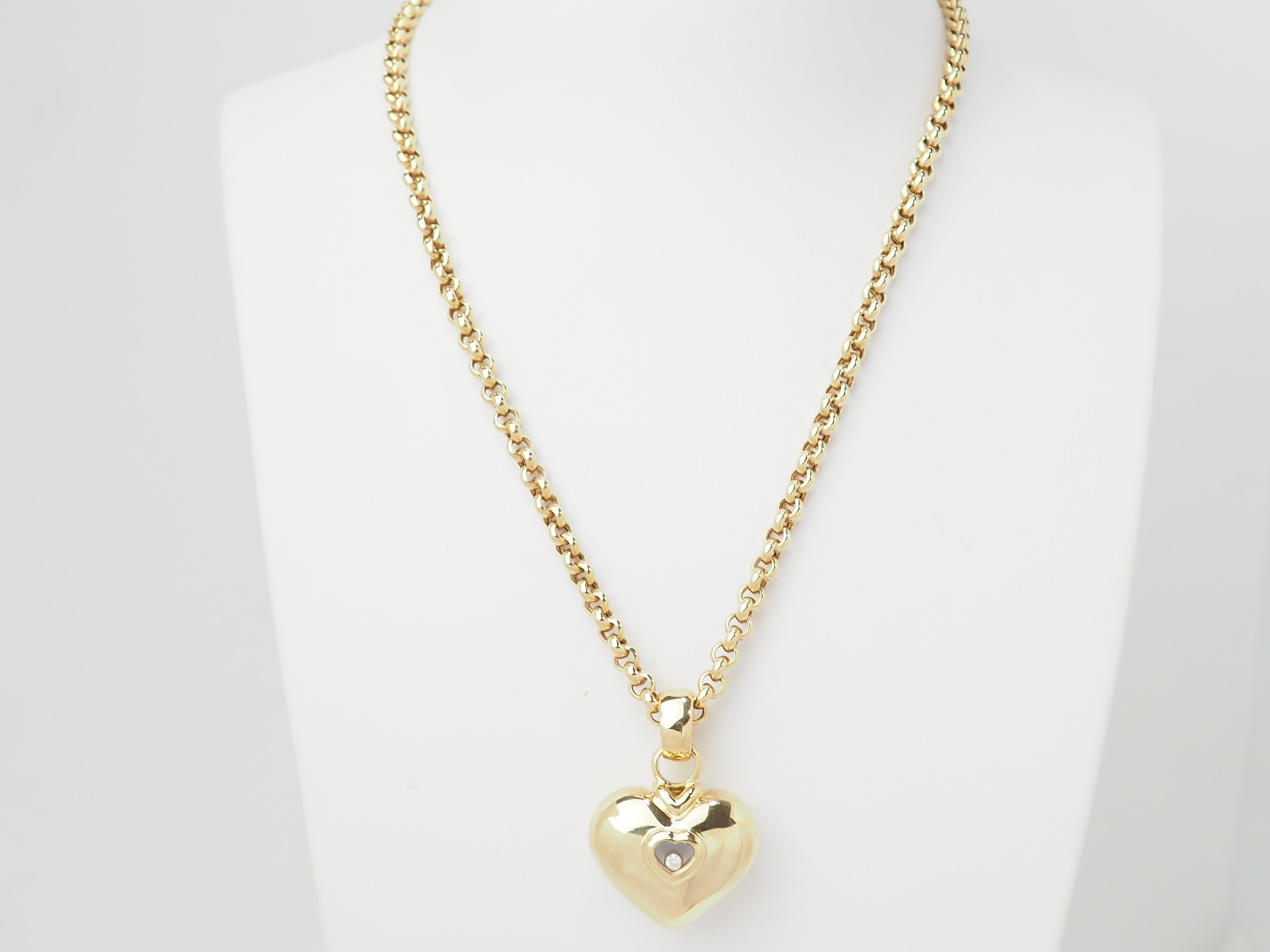 Collier Chopard Happy Diamonds en or jaune et diamant