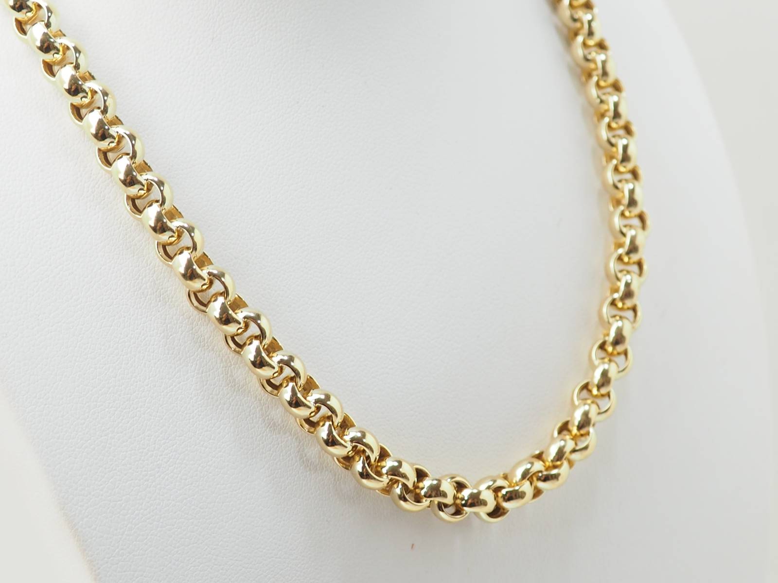 Collier maille jaseron en or jaune