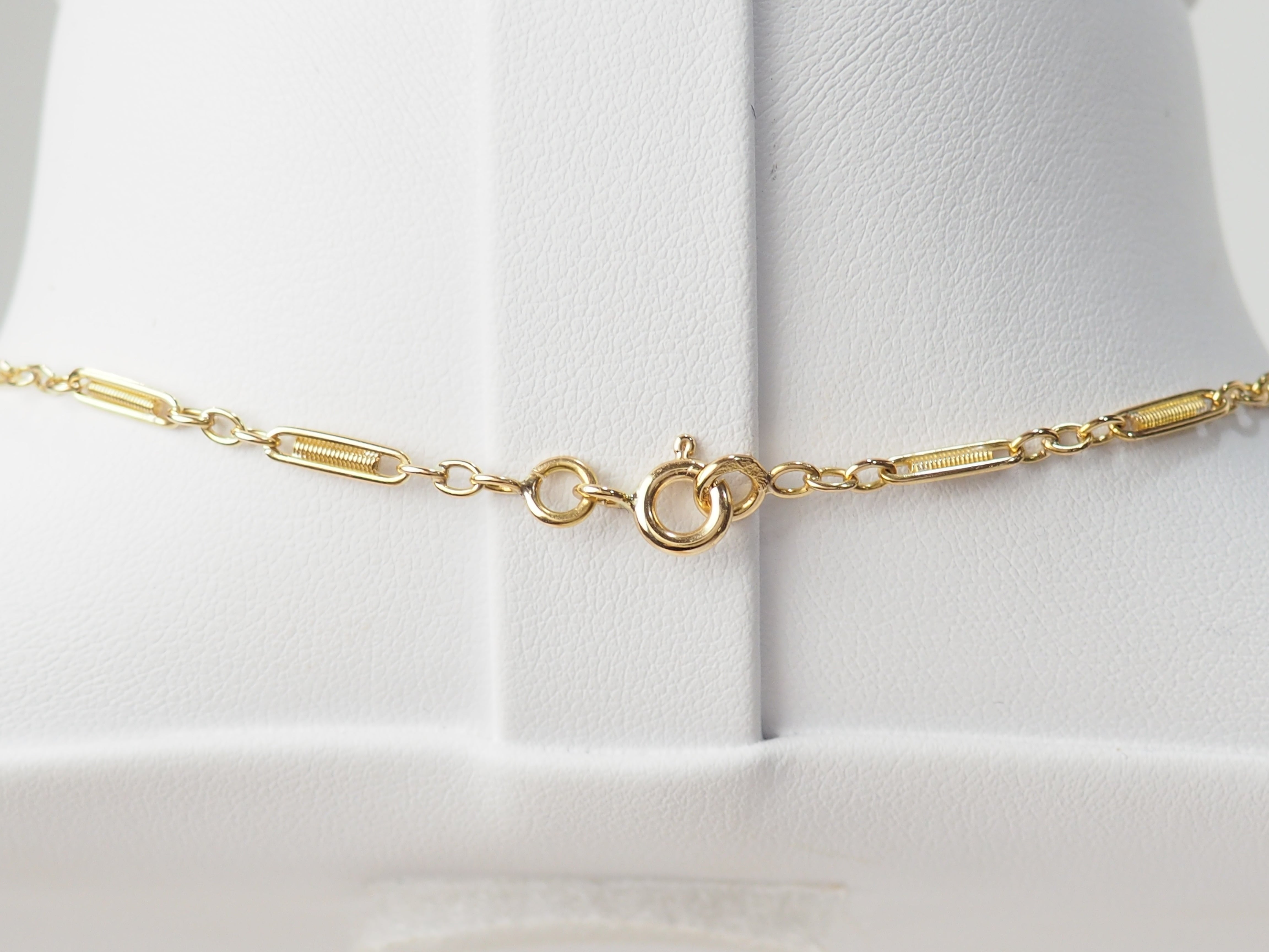 Collier draperie Fin XIXème en or jaune