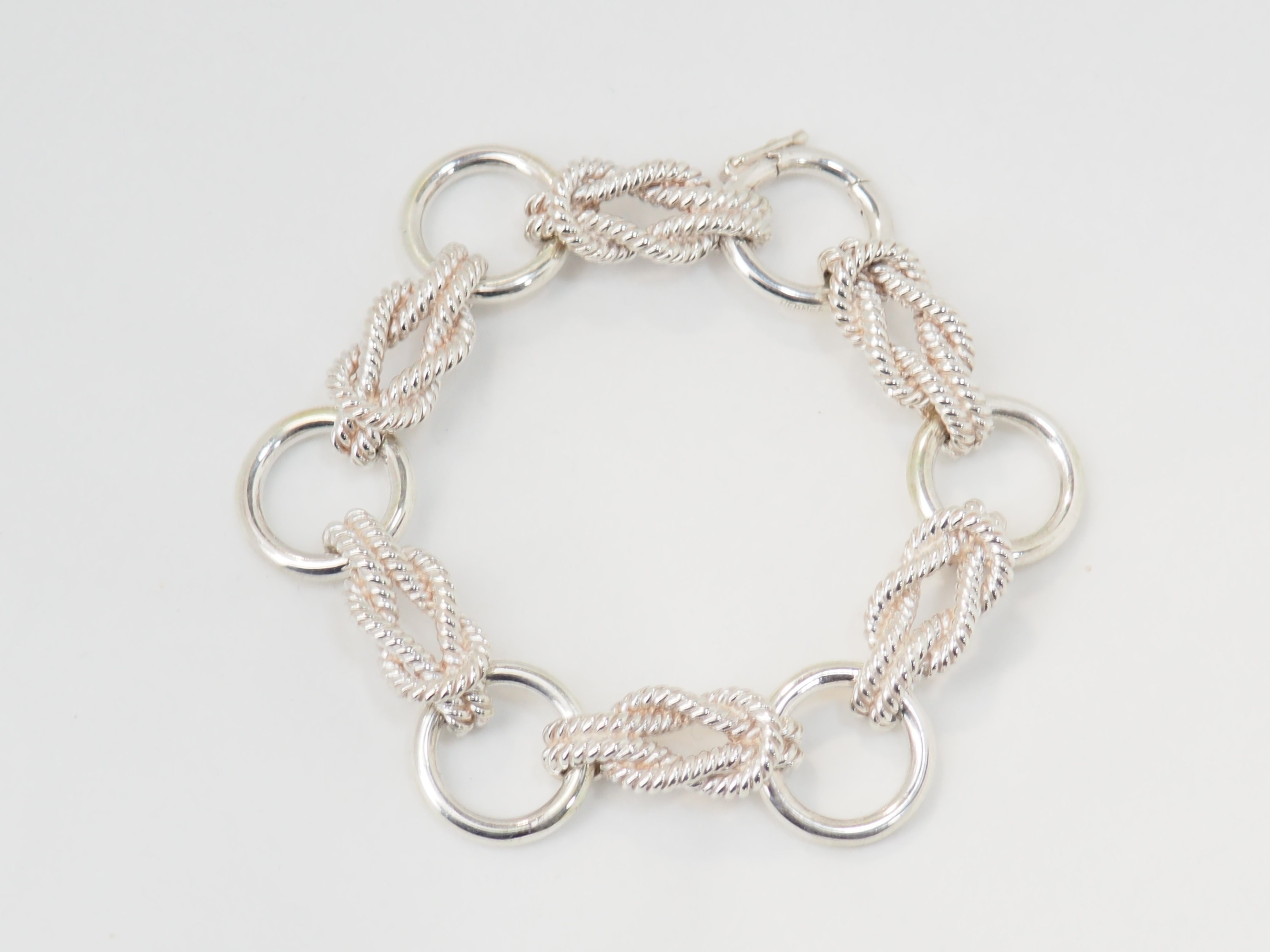 Bracelet Hermès "Audierne" en argent