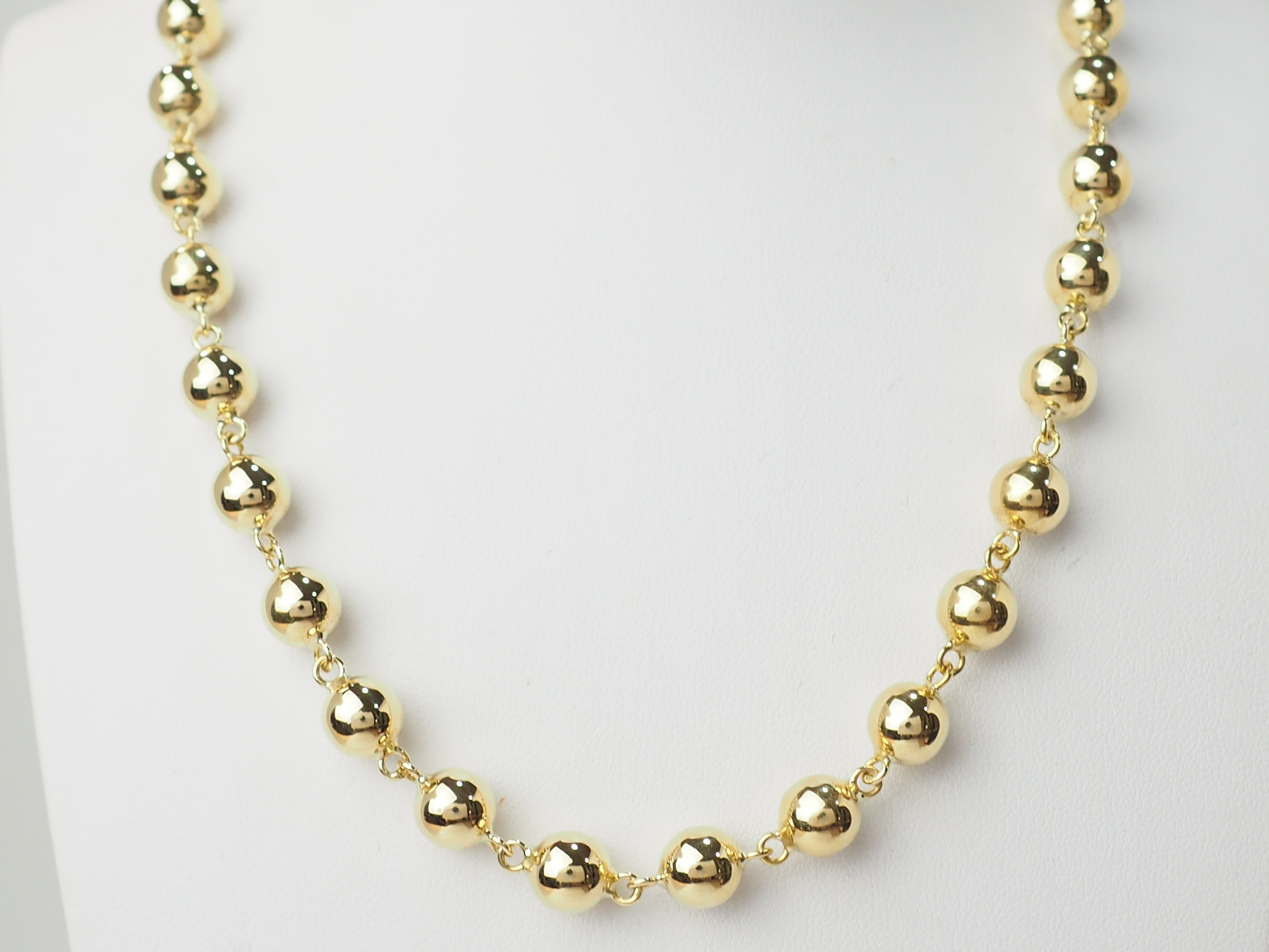 Collier Marseillais boules en or jaune