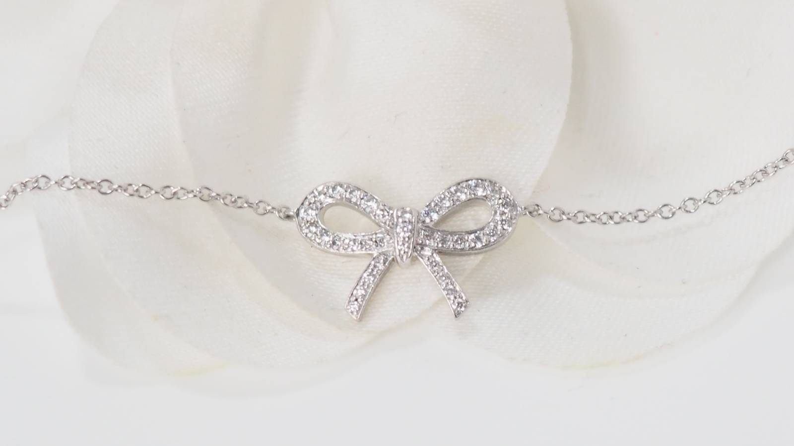 Tiffany & Co. Platinum and Diamond Knot Bracelet