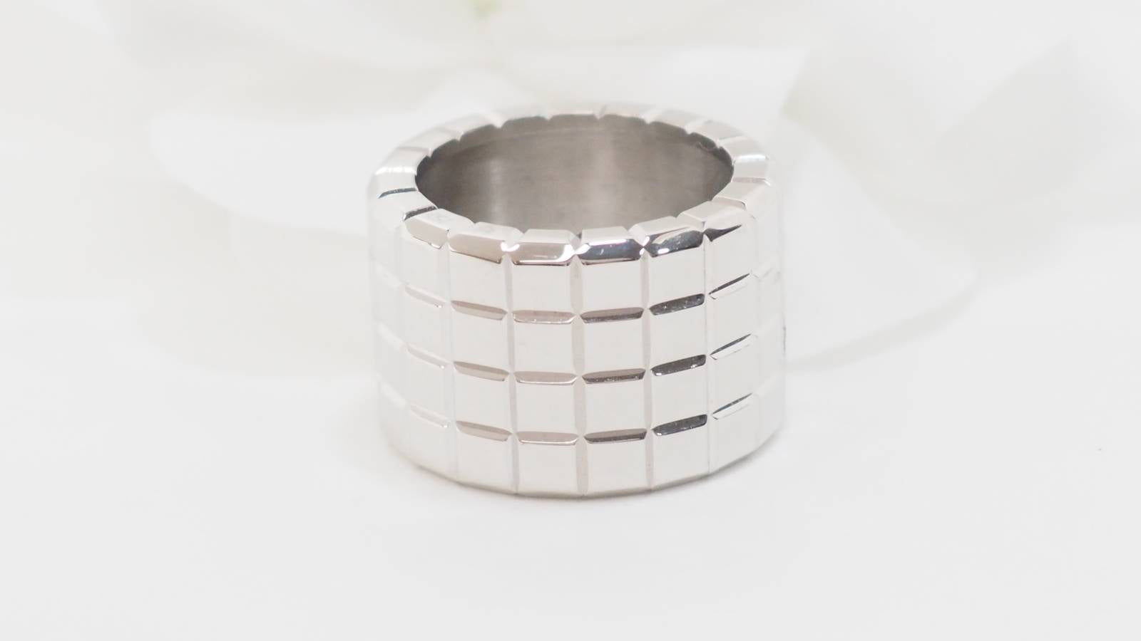 Bague Chopard Ice cube en or blanc