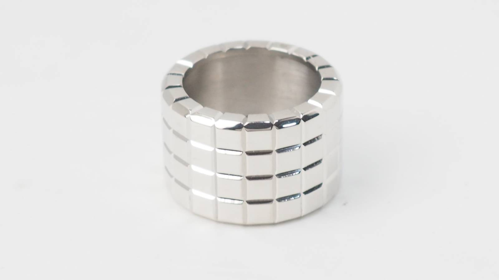 Bague Chopard Ice cube en or blanc