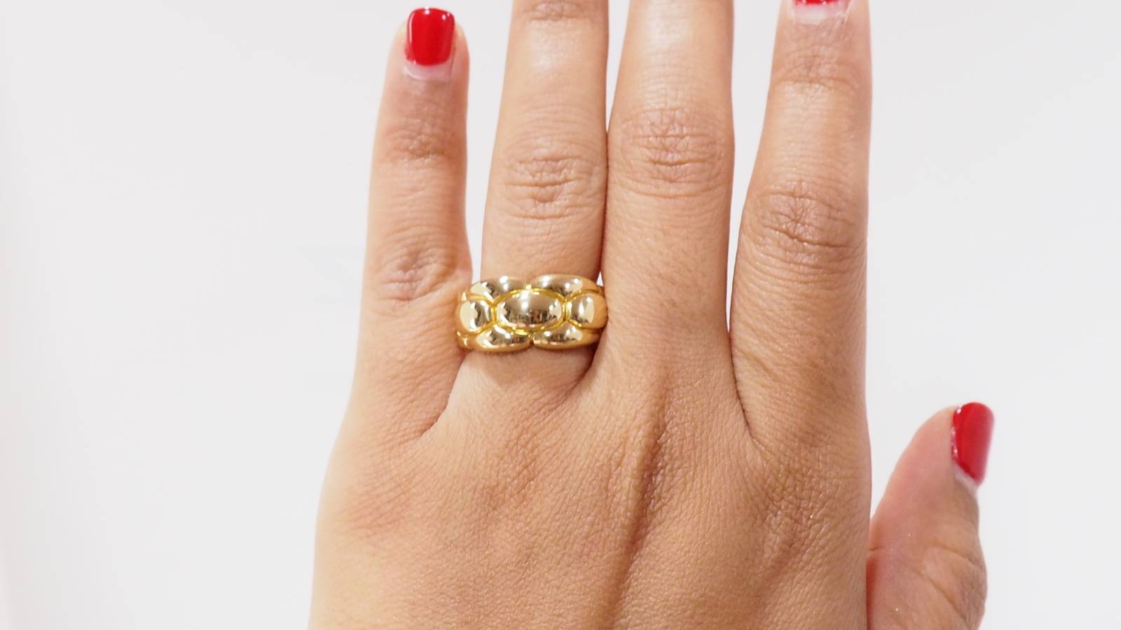 Bague Gentiane de Cartier en or jaune 18K vintage
