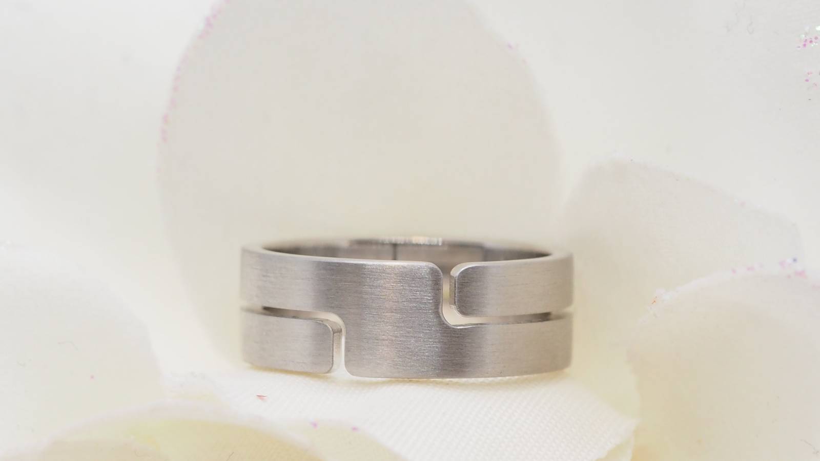 Dinh Van, Bague Seventies, Or Blanc