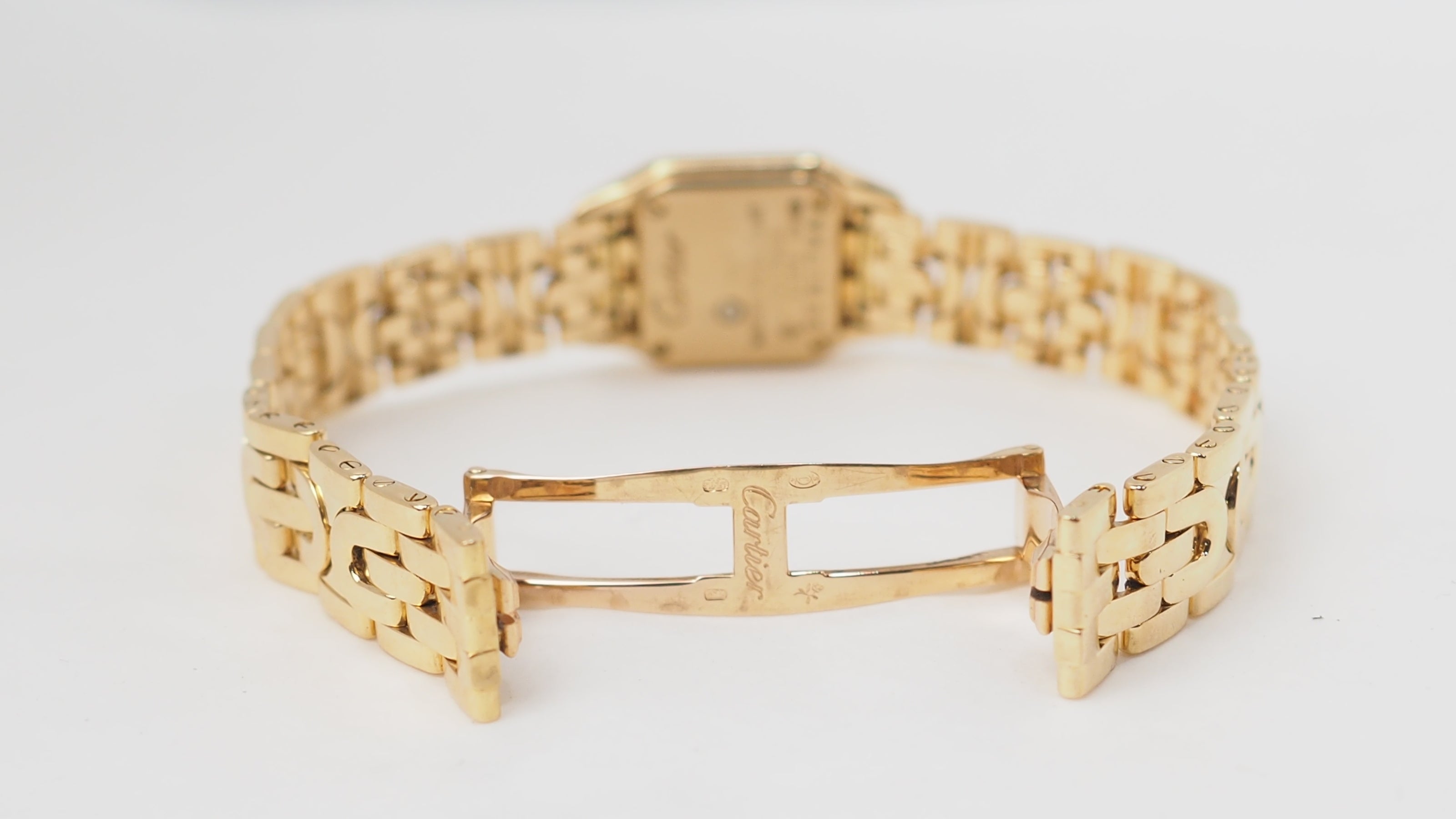 Montre Mini Panthère vintage de Cartier en or jaune