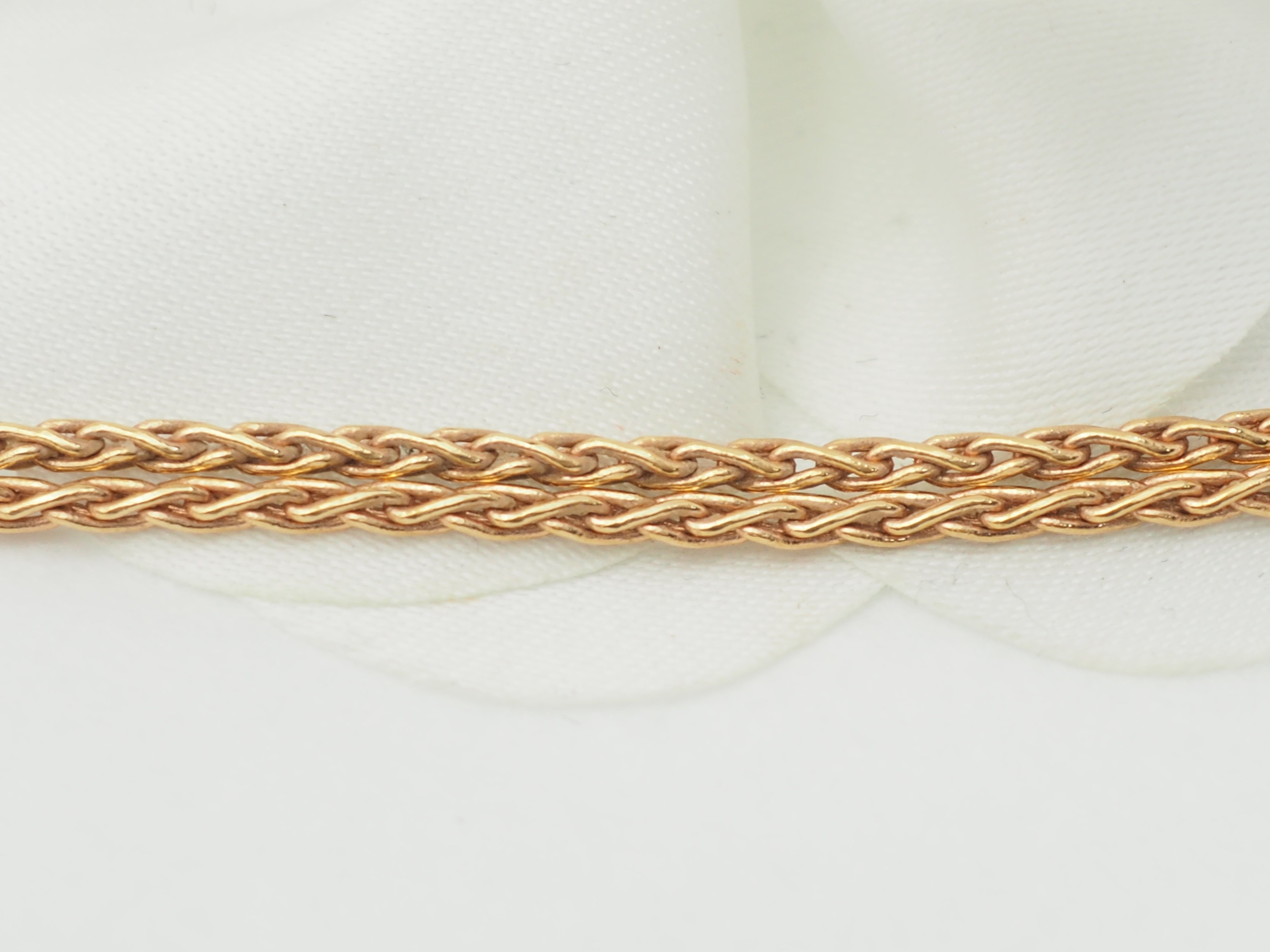 Collier pendentif fleur en or rose, pierres fines et diamants