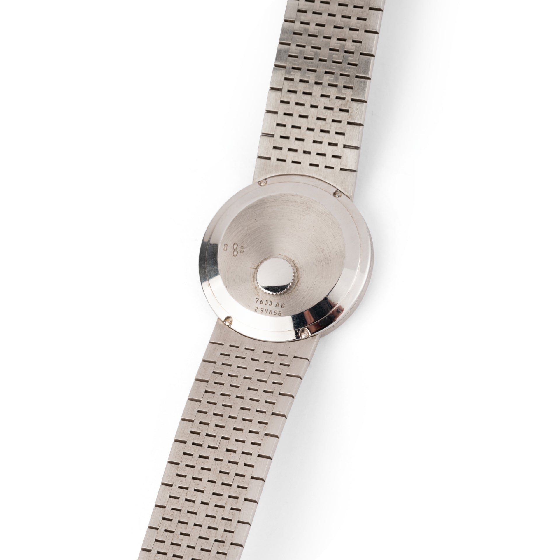 A Piaget watch in white gold, lapis lazuli and diamonds