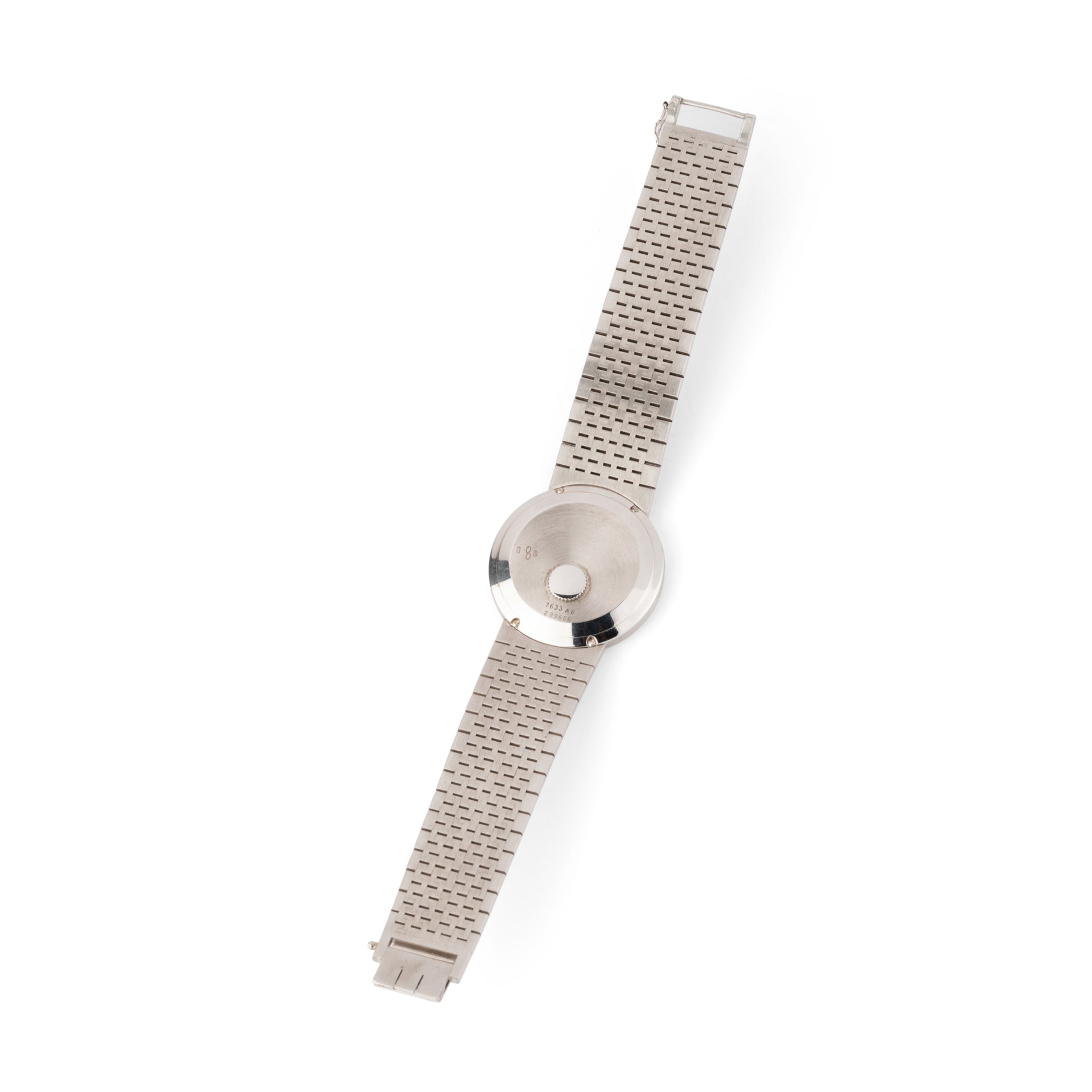 A Piaget watch in white gold, lapis lazuli and diamonds