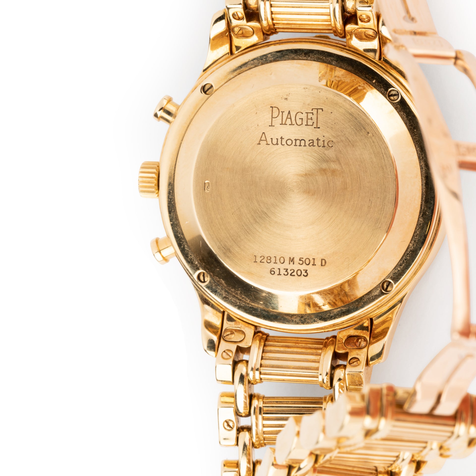 Piaget Polo watch in yellow gold on yellow gold chronograph