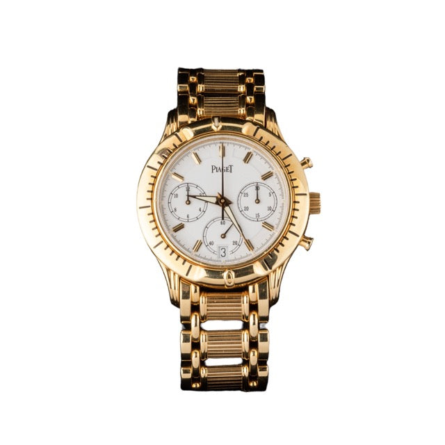 Montre Piaget Polo en or jaune sur or jaune chrono