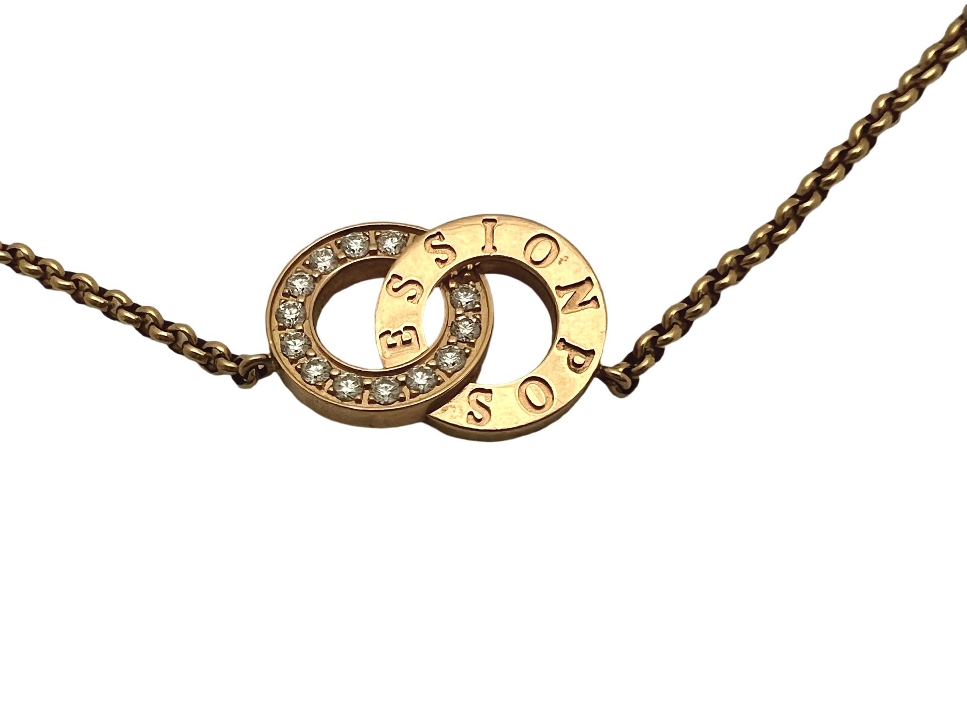 Collier Piaget Possession "You and Me" en or rose et diamants