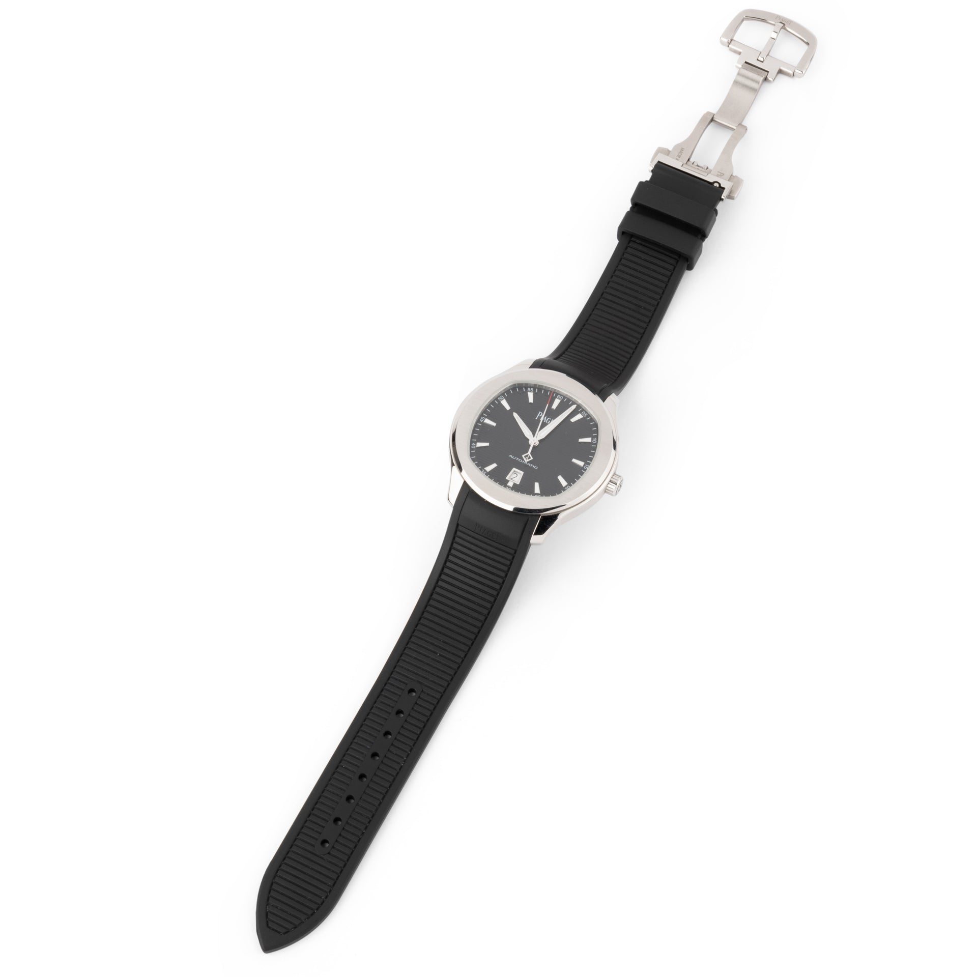 Piaget Polo steel on rubber watch