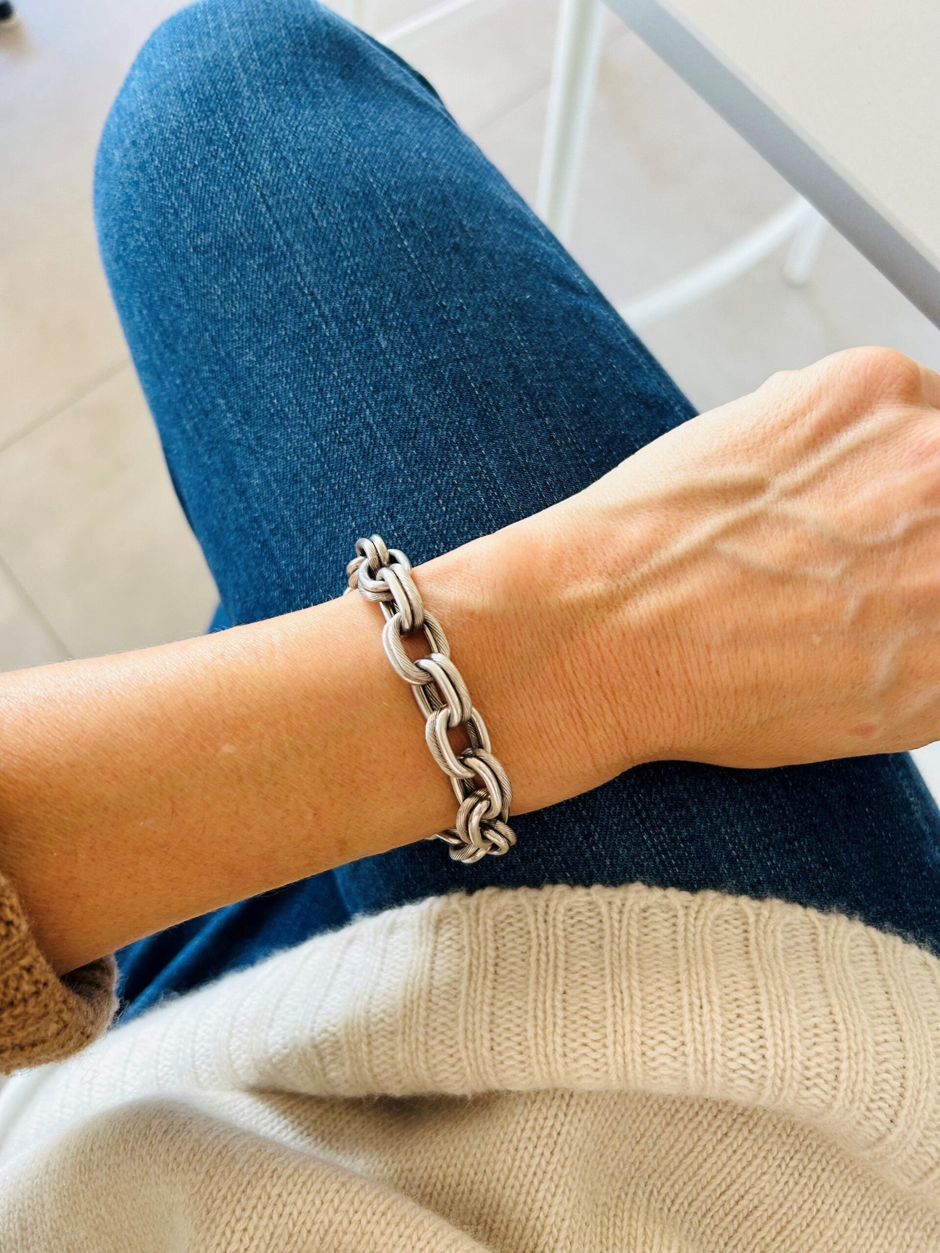 Hermès silver bracelet