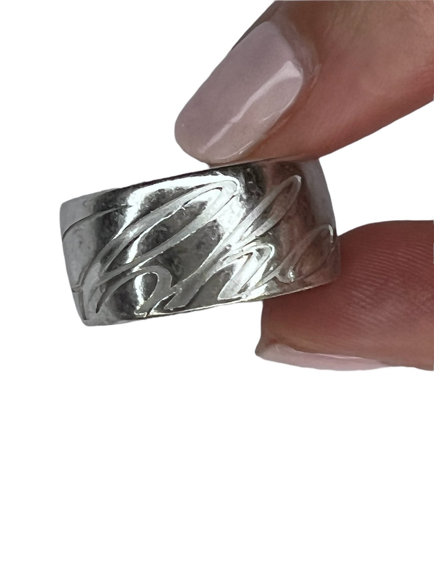 Une bague Chopard modèle "Chopardissimo" en or gris