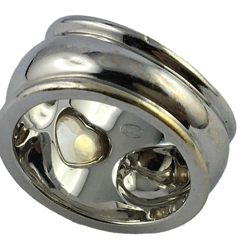 Une bague Chopard modèle "Happy diamond" en or Blanc 18K