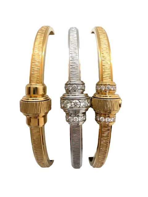 Piaget 3 bracelets "Possessions" or rose or blanc et diamants
