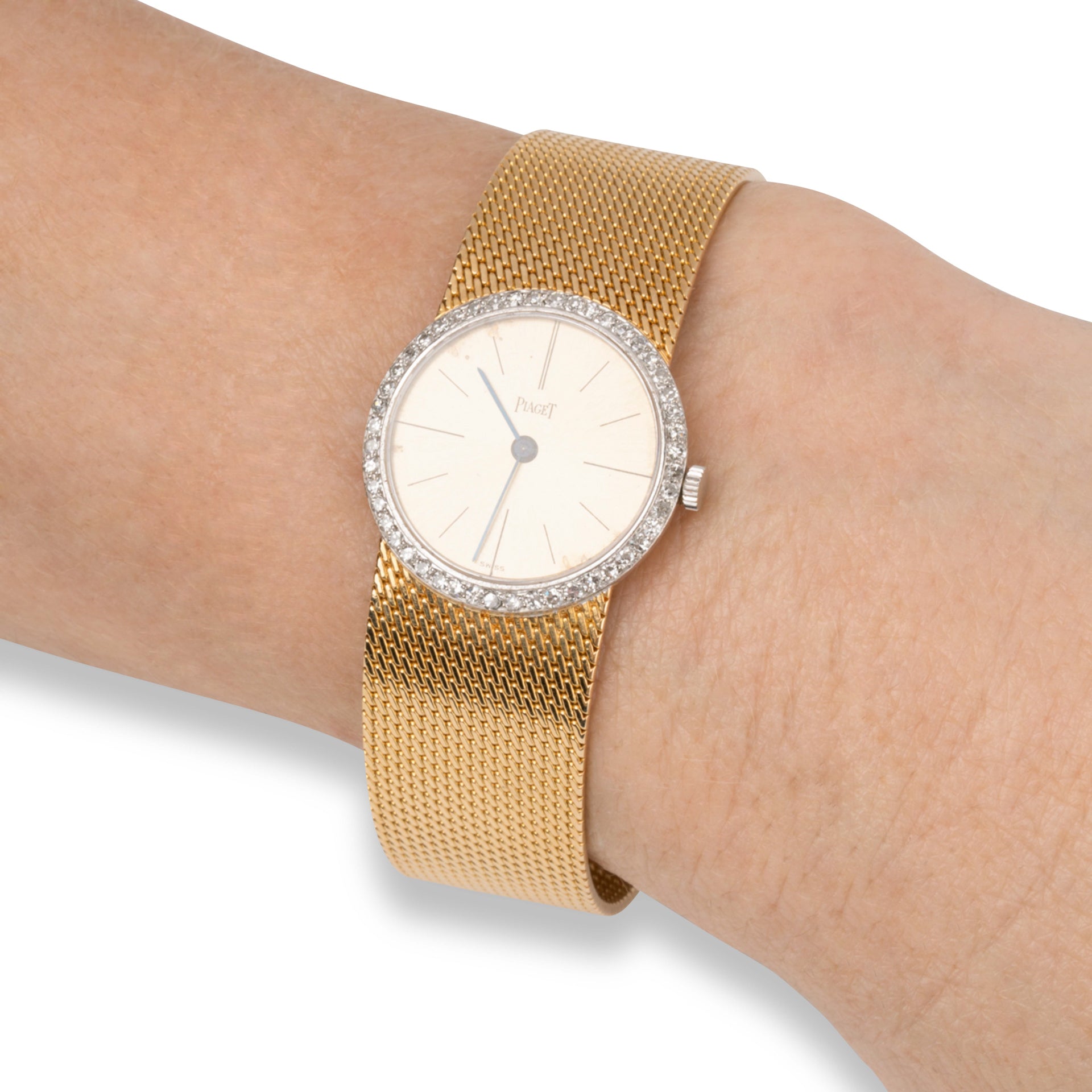 Piaget, Montre Or Jaune Or Blanc Diamants