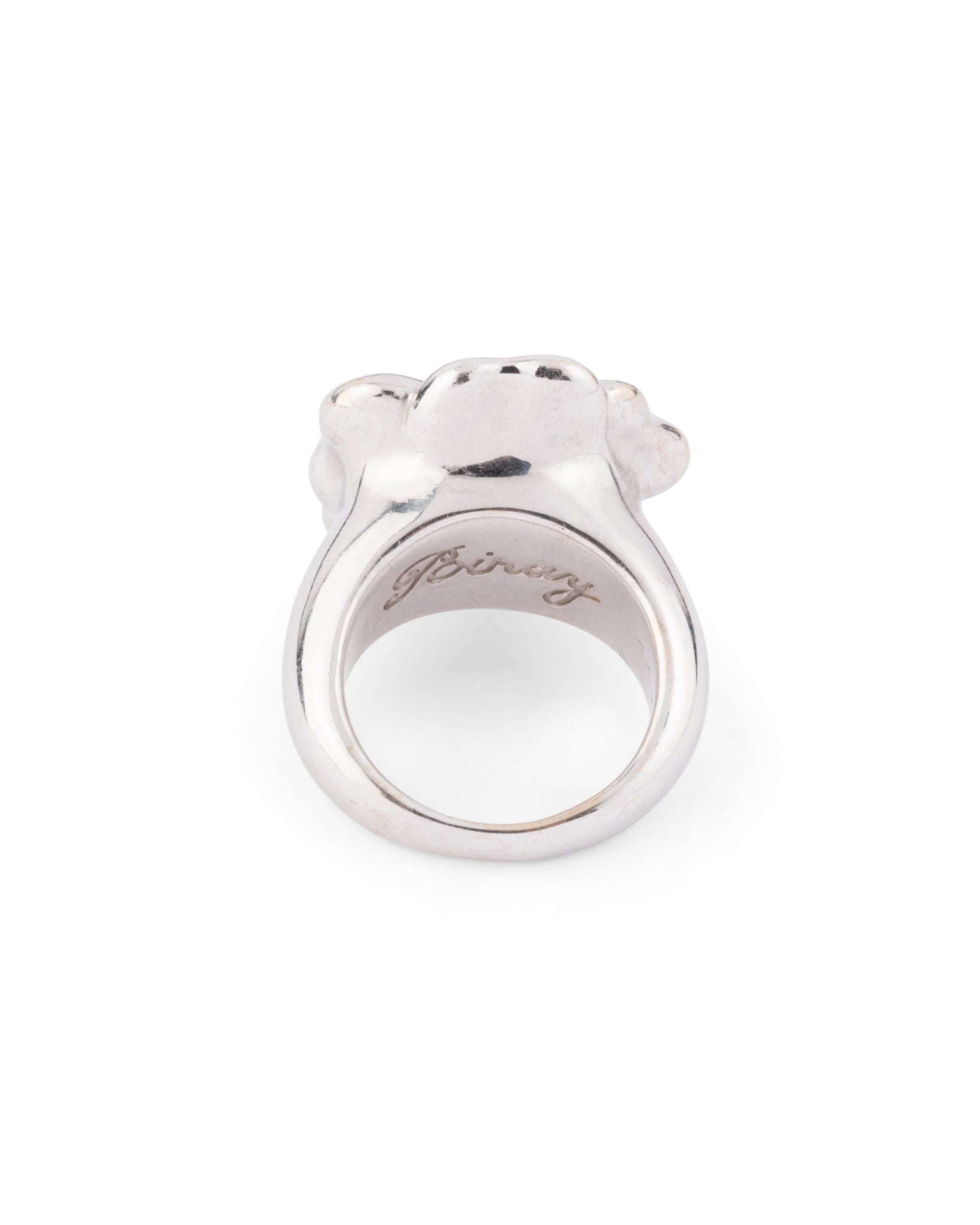 Poiray Vintage, White Gold and Diamond Flower Ring
