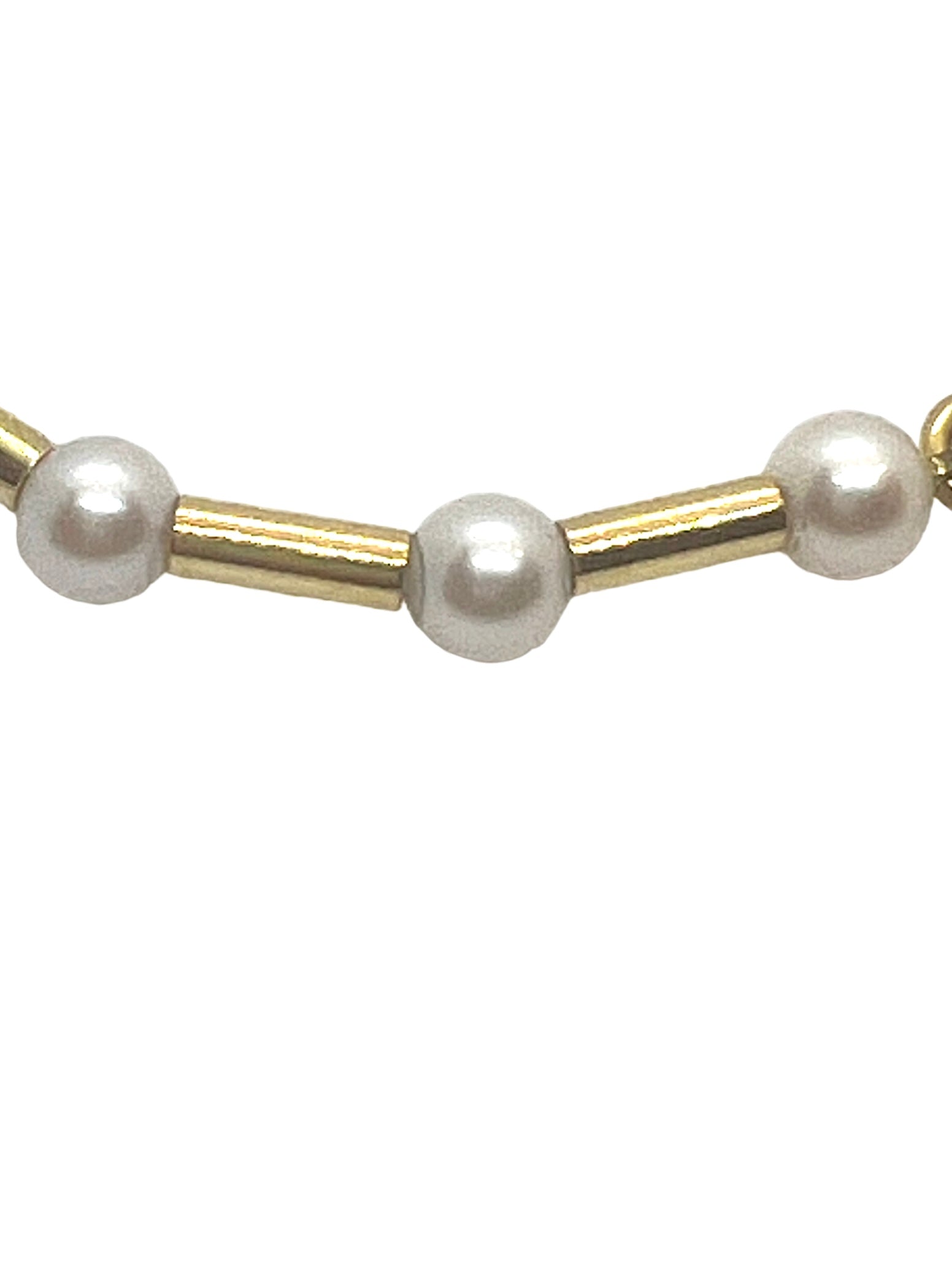 Poiray, bracelet "Fuseau" or jaune 18K et perles de culture