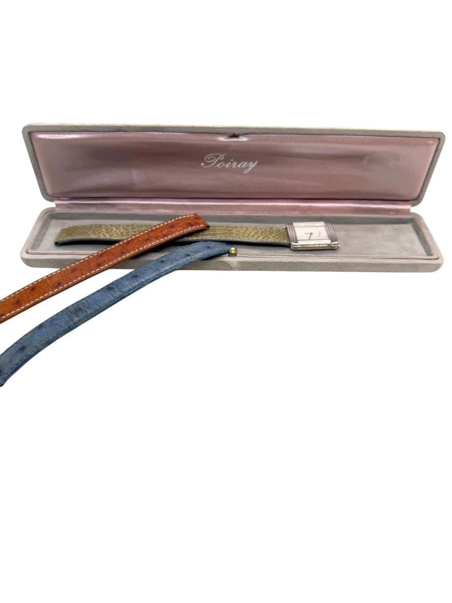 Poiray, montre "Ma Première" acier sur cuir - Maison Eloe