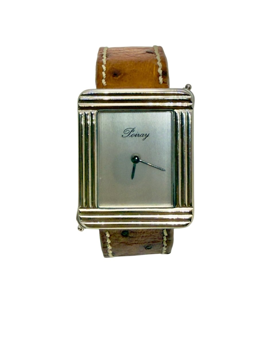 Poiray, montre "Ma Première" acier sur cuir - Maison Eloe