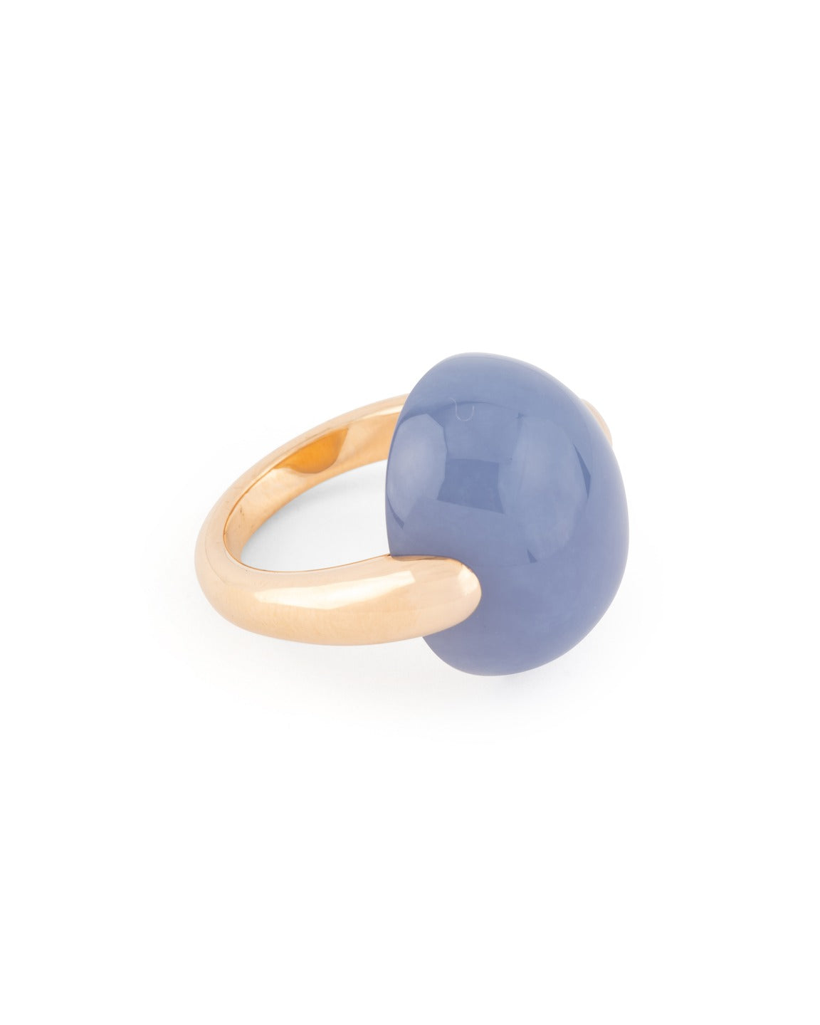 Pomellato "Luna" ring in 18K rose gold and chalcedony
