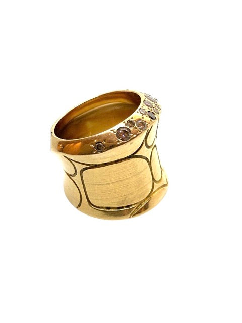 Pomellato, bague Cocco en or rose diamants