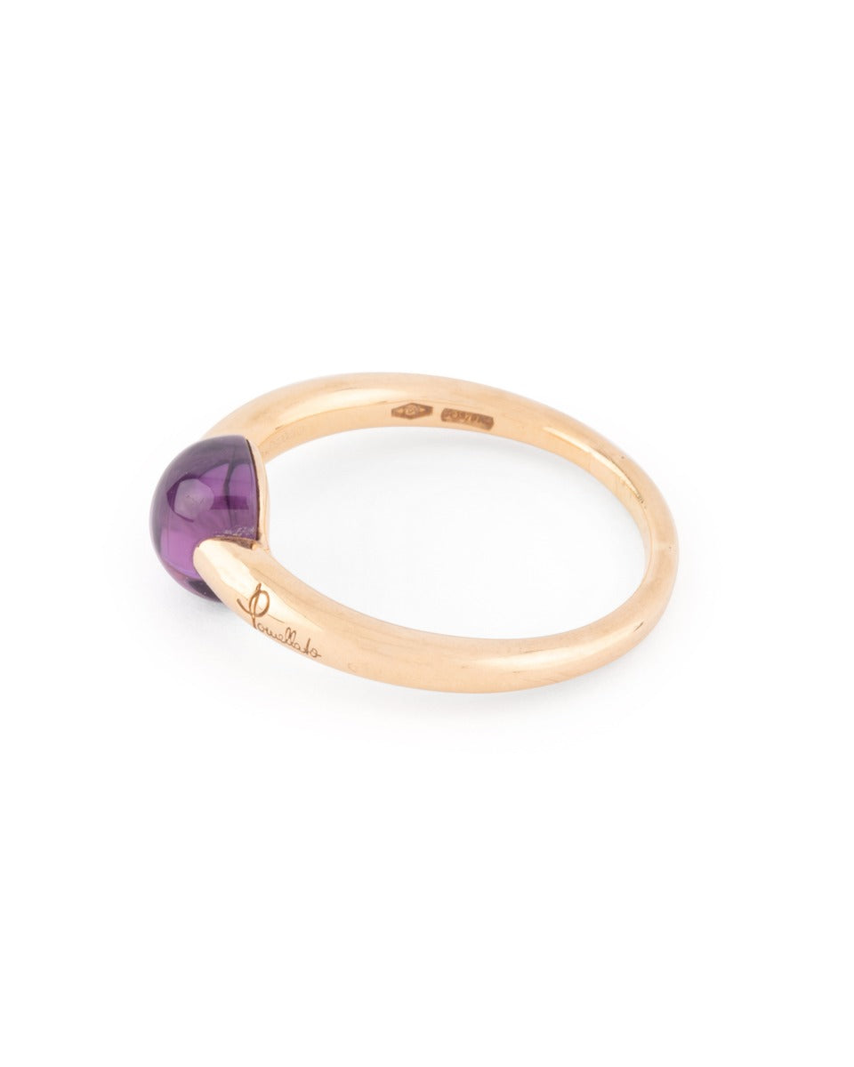 Pomellato, M'ama Non M'ama ring in 18K rose gold and amethyst