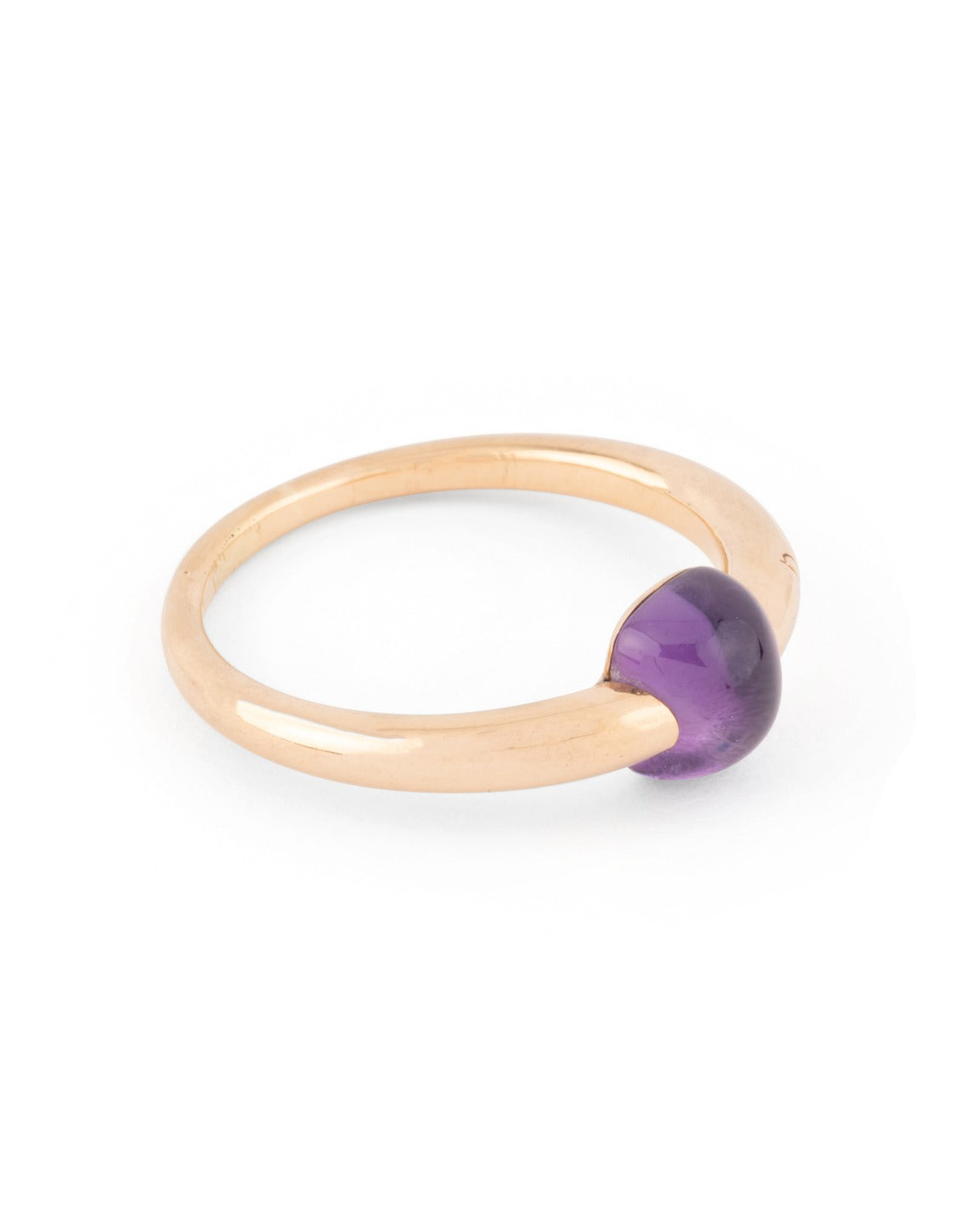 Pomellato, M'ama Non M'ama ring in 18K rose gold and amethyst